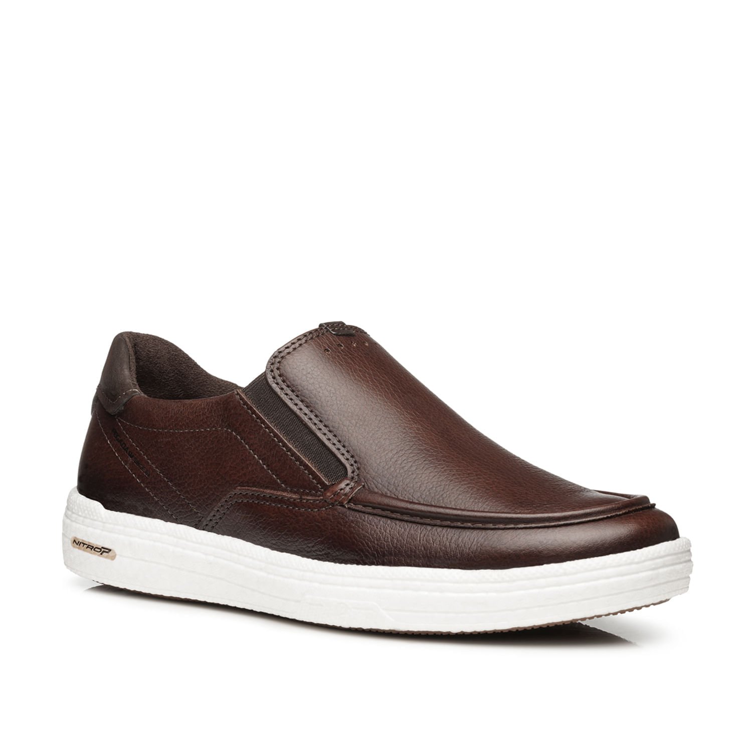 Tênis Casual Pegada Masculino em Couro Pinhão 112001-02 Pinhão 3