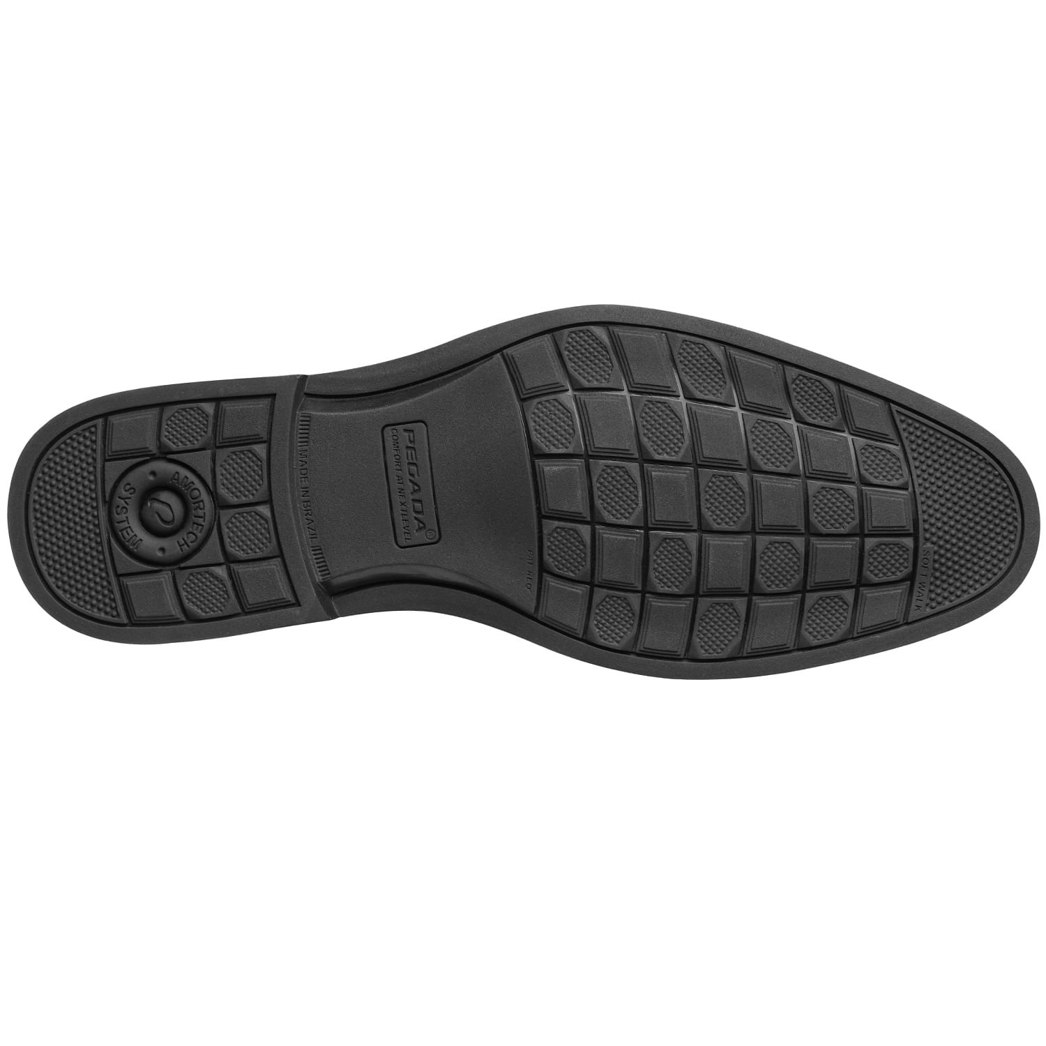 Sapato Casual Pegada Masculino em Couro Preto 126955-01 Preto 5