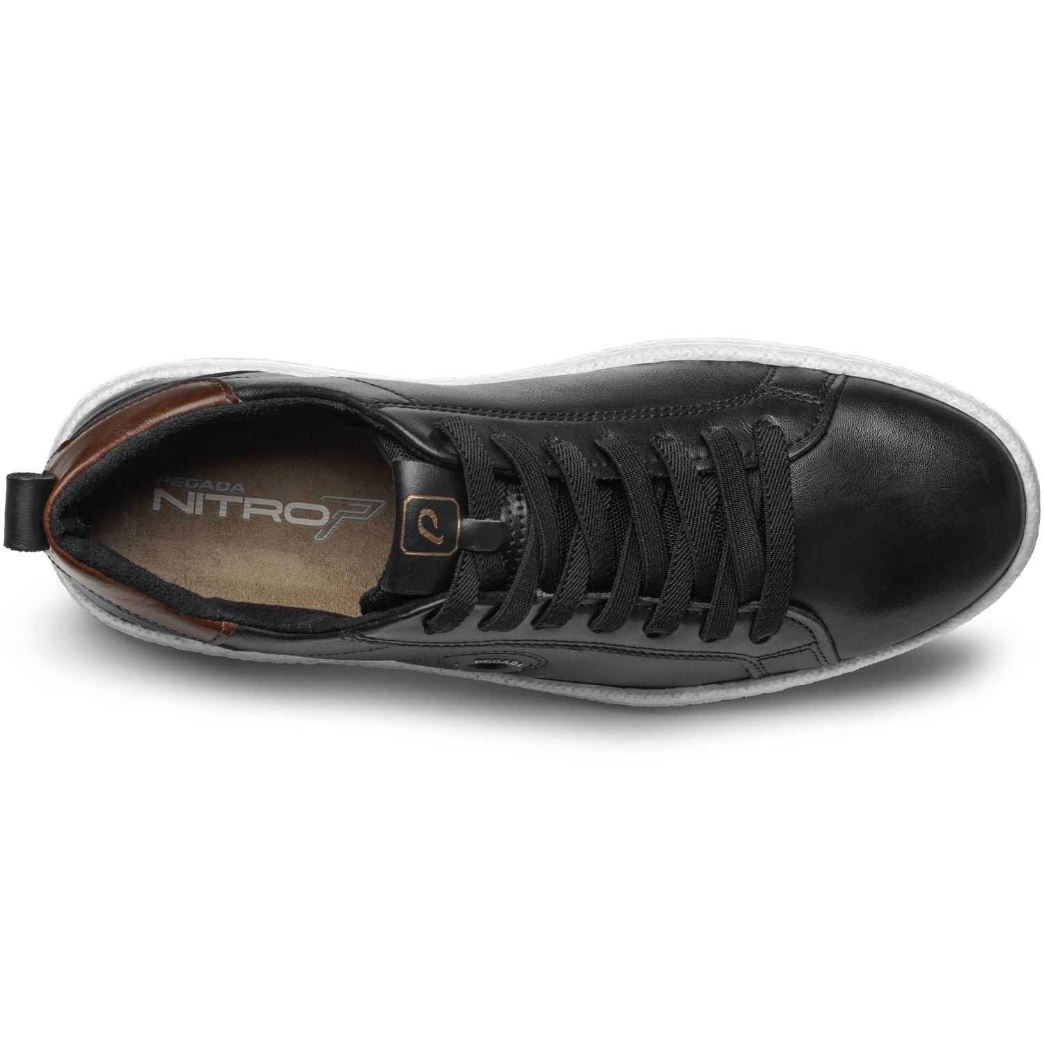 Tênis Casual Pegada Masculino em Couro Preto 112004-03 Preto 7
