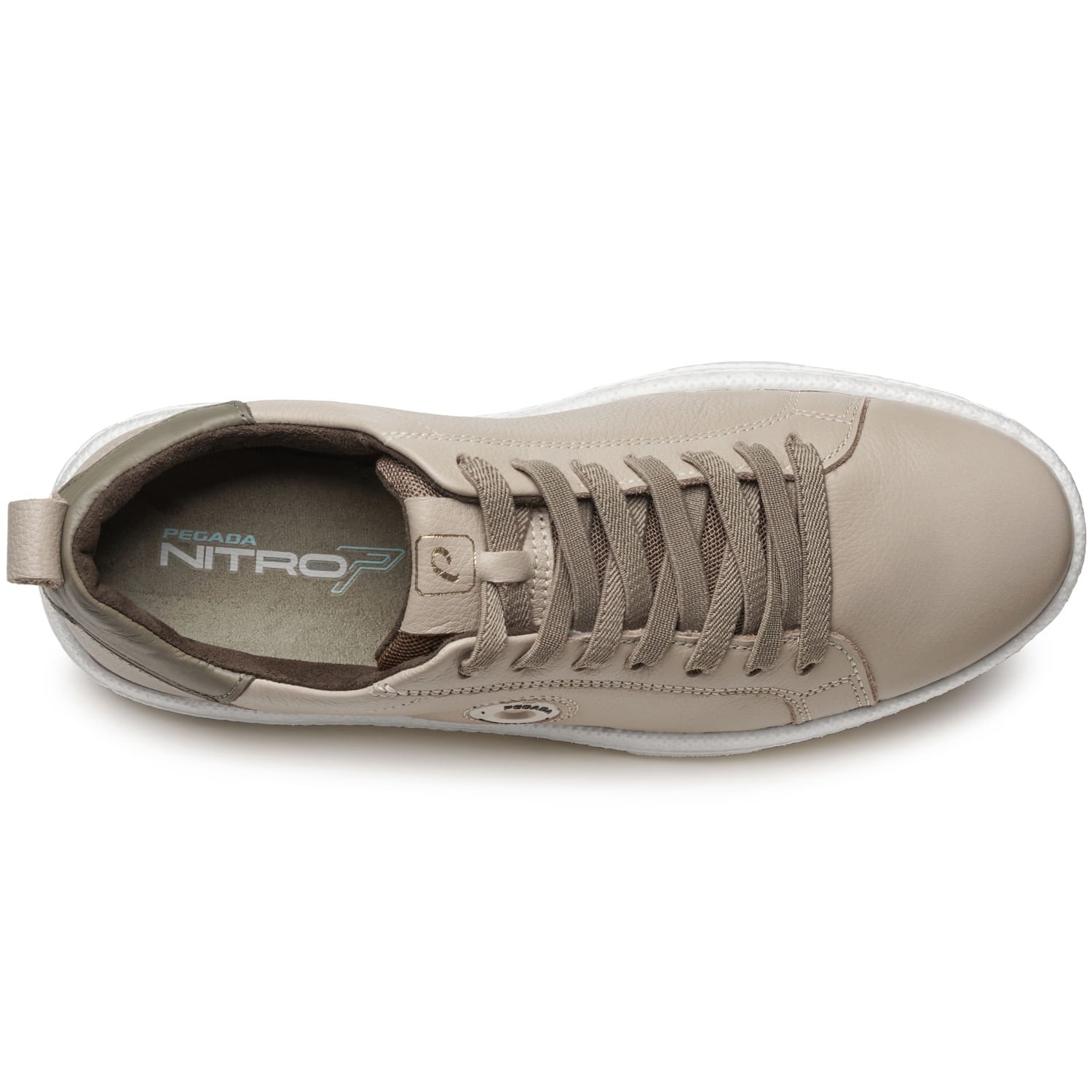 Tênis Casual Pegada Masculino em Couro Desert 112004-05 Bege 6