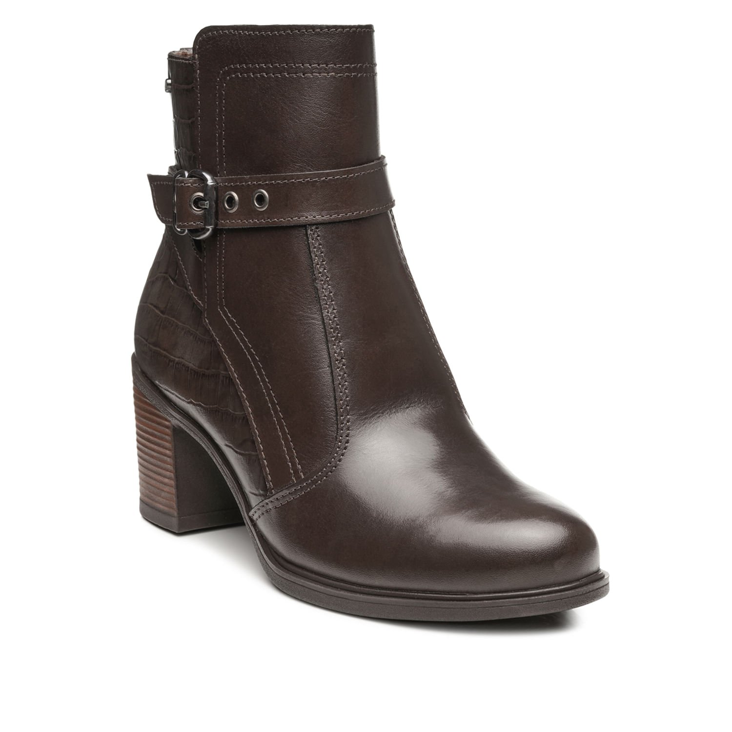 Bota Pegada Feminina em Couro Brown 280401-02 Brown 3