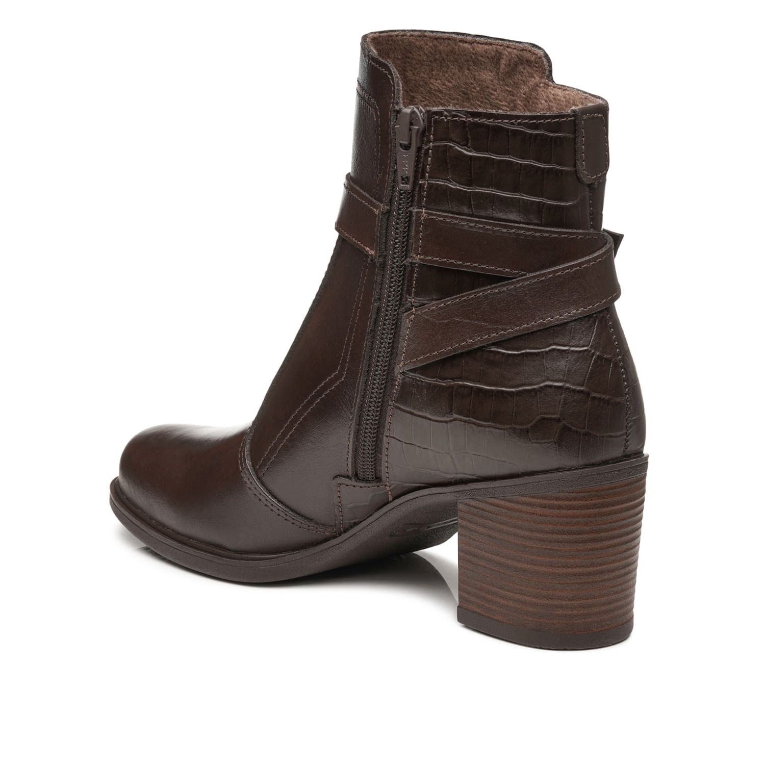 Bota Pegada Feminina em Couro Brown 280401-02 Brown 4