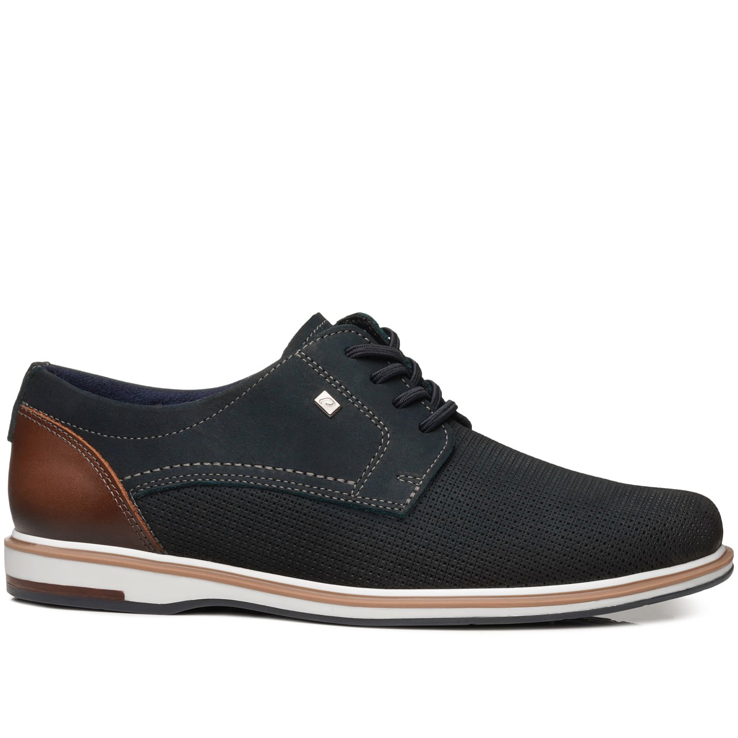 Sapato Casual Pegada Masculino em Couro Marinho 125113-08 Marinho 1