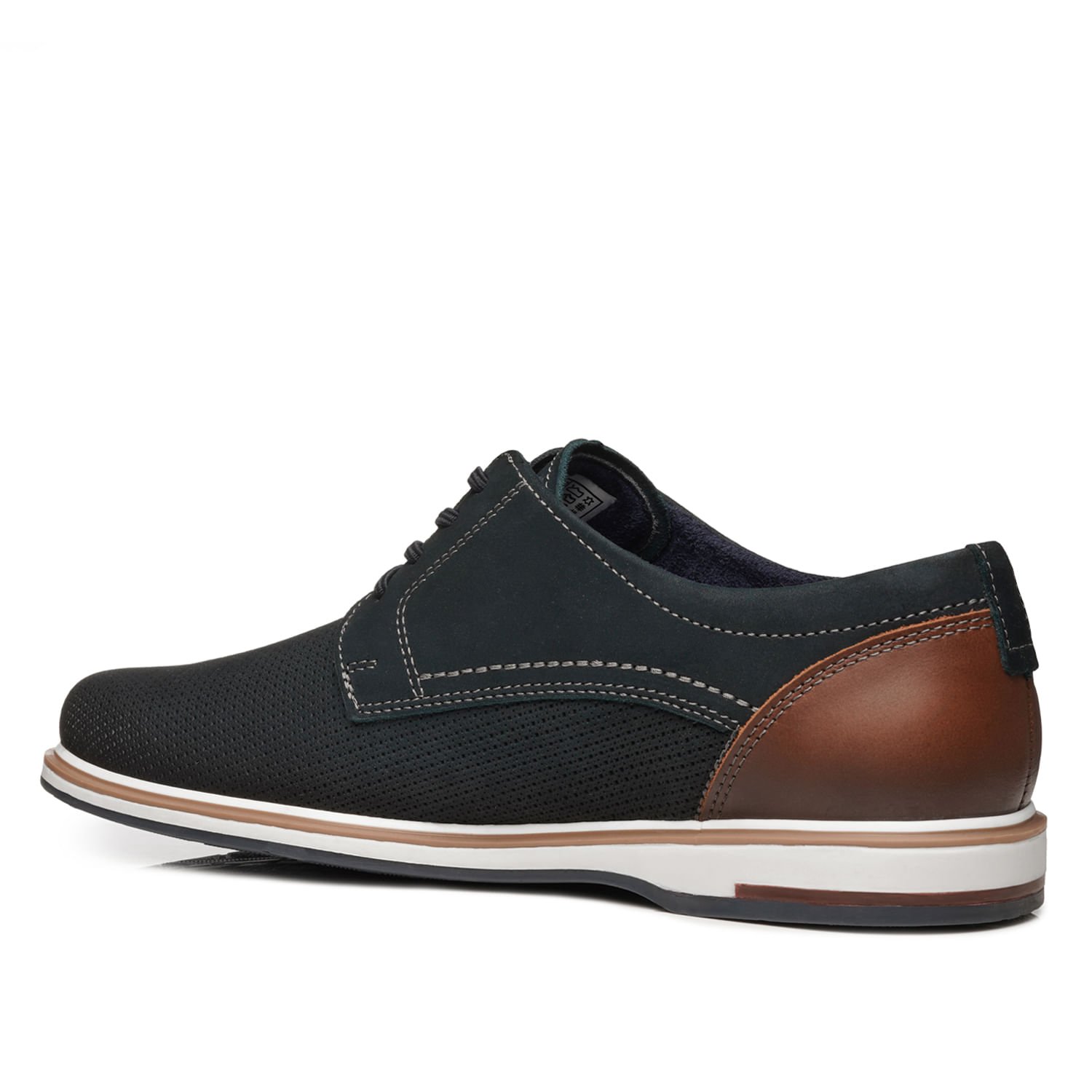 Sapato Casual Pegada Masculino em Couro Marinho 125113-08 Marinho 4