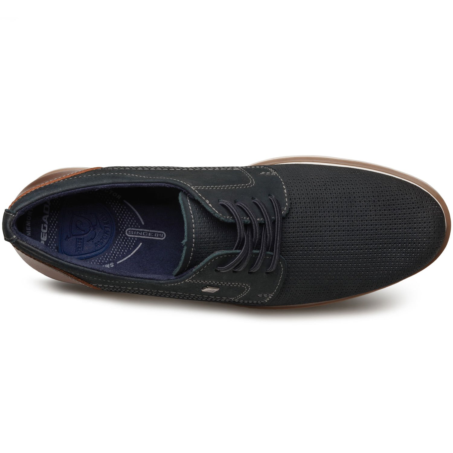 Sapato Casual Pegada Masculino em Couro Marinho 125113-08 Marinho 7