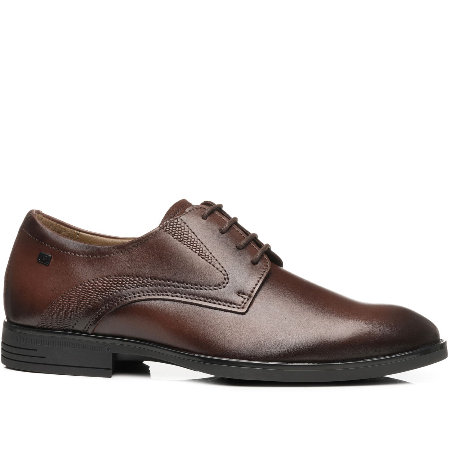 Sapato Social Pegada Masculino em Couro Pinhão 126954-02