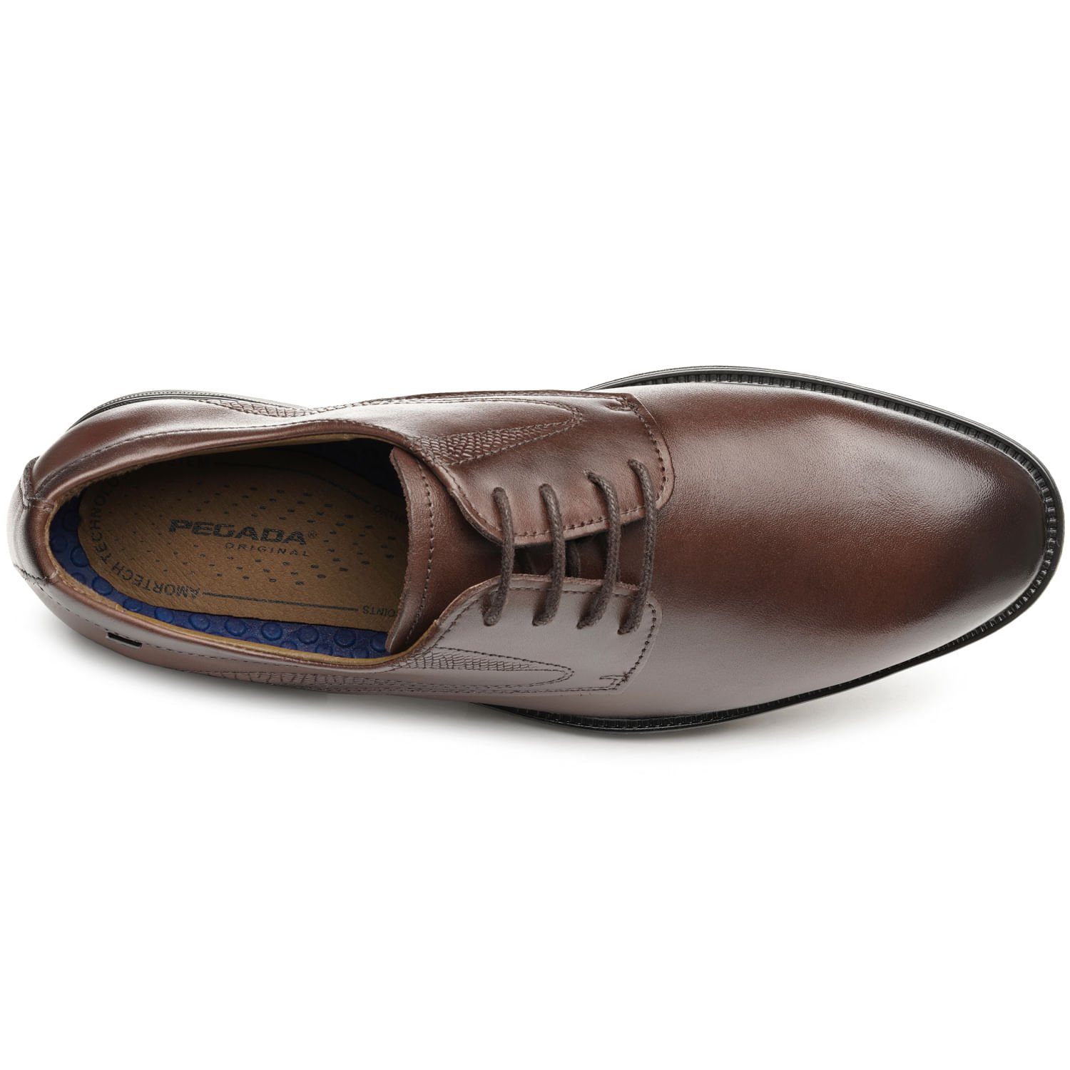 Sapato Social Pegada Masculino em Couro Pinhão 126954-02 Pinhão 7