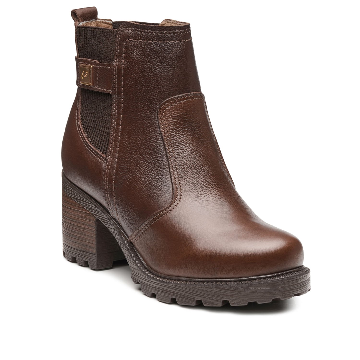 Bota Pegada Feminina em Couro Pinhão 281309-07 Pinhão 2