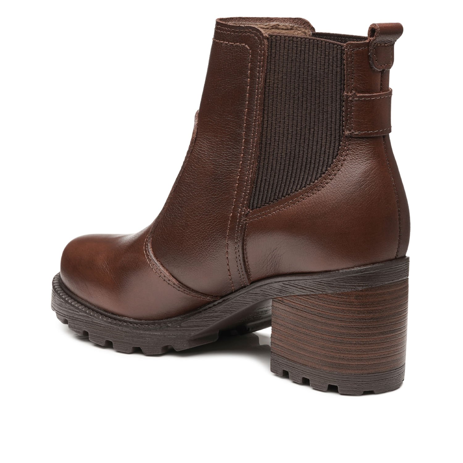 Bota Pegada Feminina em Couro Pinhão 281309-07 Pinhão 3