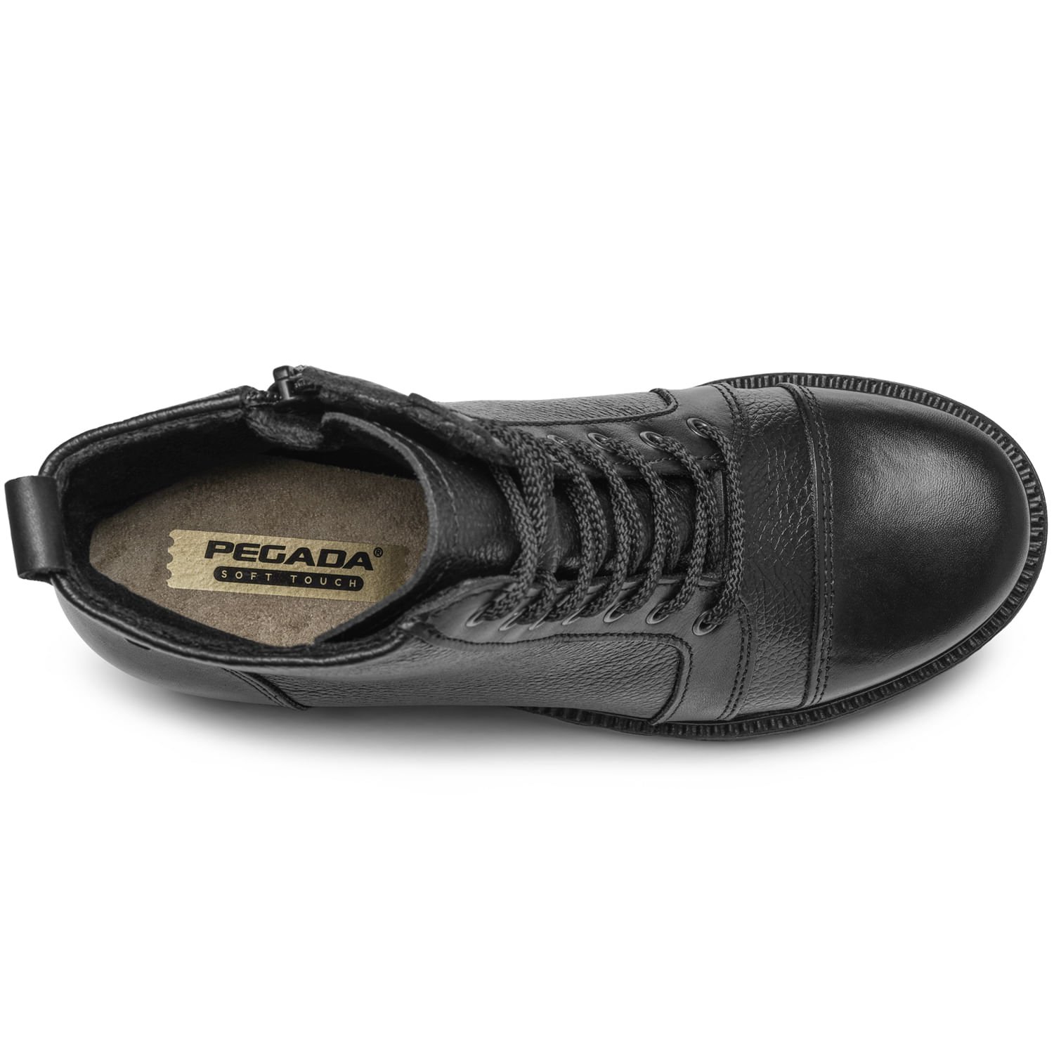 Coturno Pegada Feminino em Couro Preto 281312-04 Preto 5