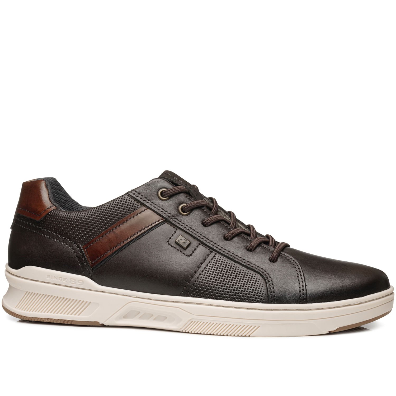 Sapatênis Pegada Masculino em Couro Brown 110605-03