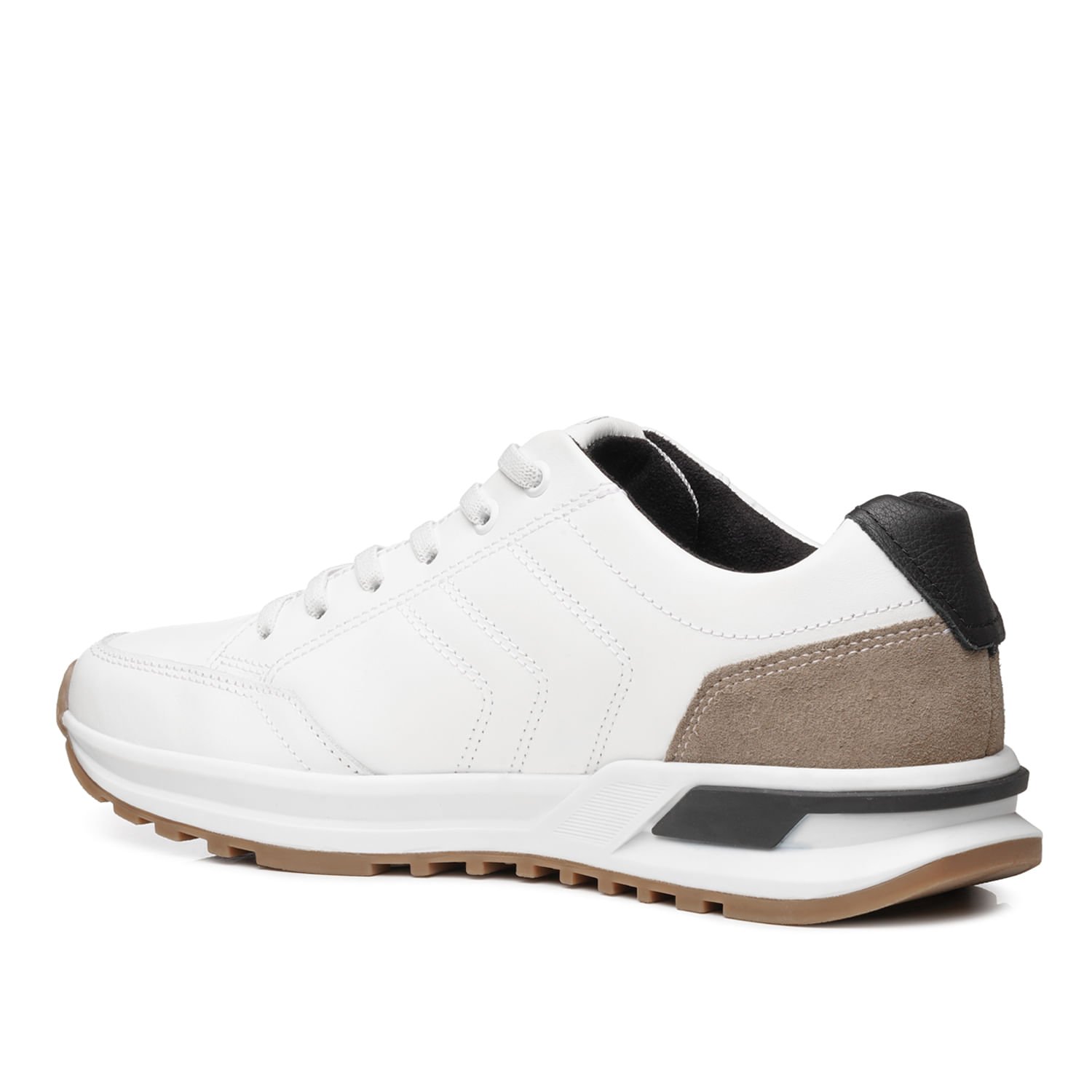 Sapatênis Pegada Masculino em Couro Branco 112101-01 Branco 4