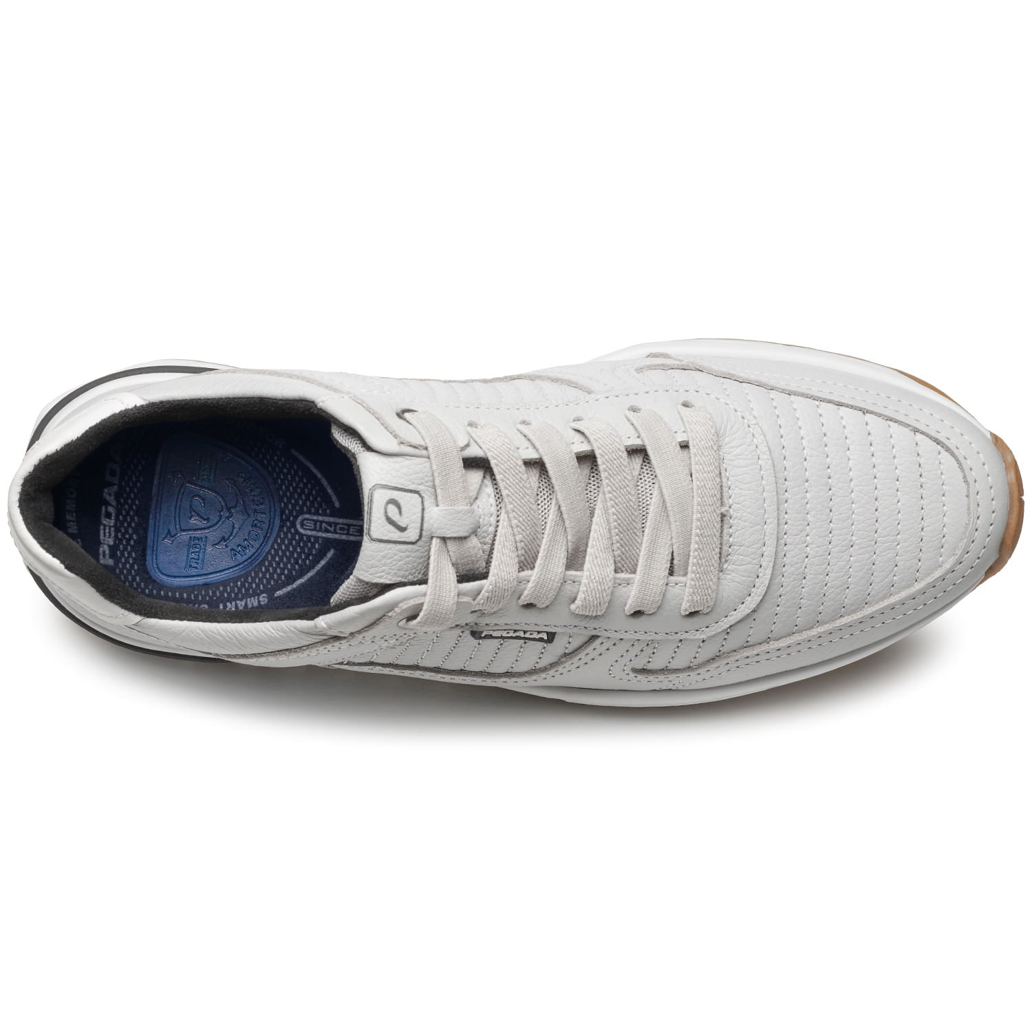 Sapatênis Pegada Masculino em Couro Cloud 112102-05 Cinza 7