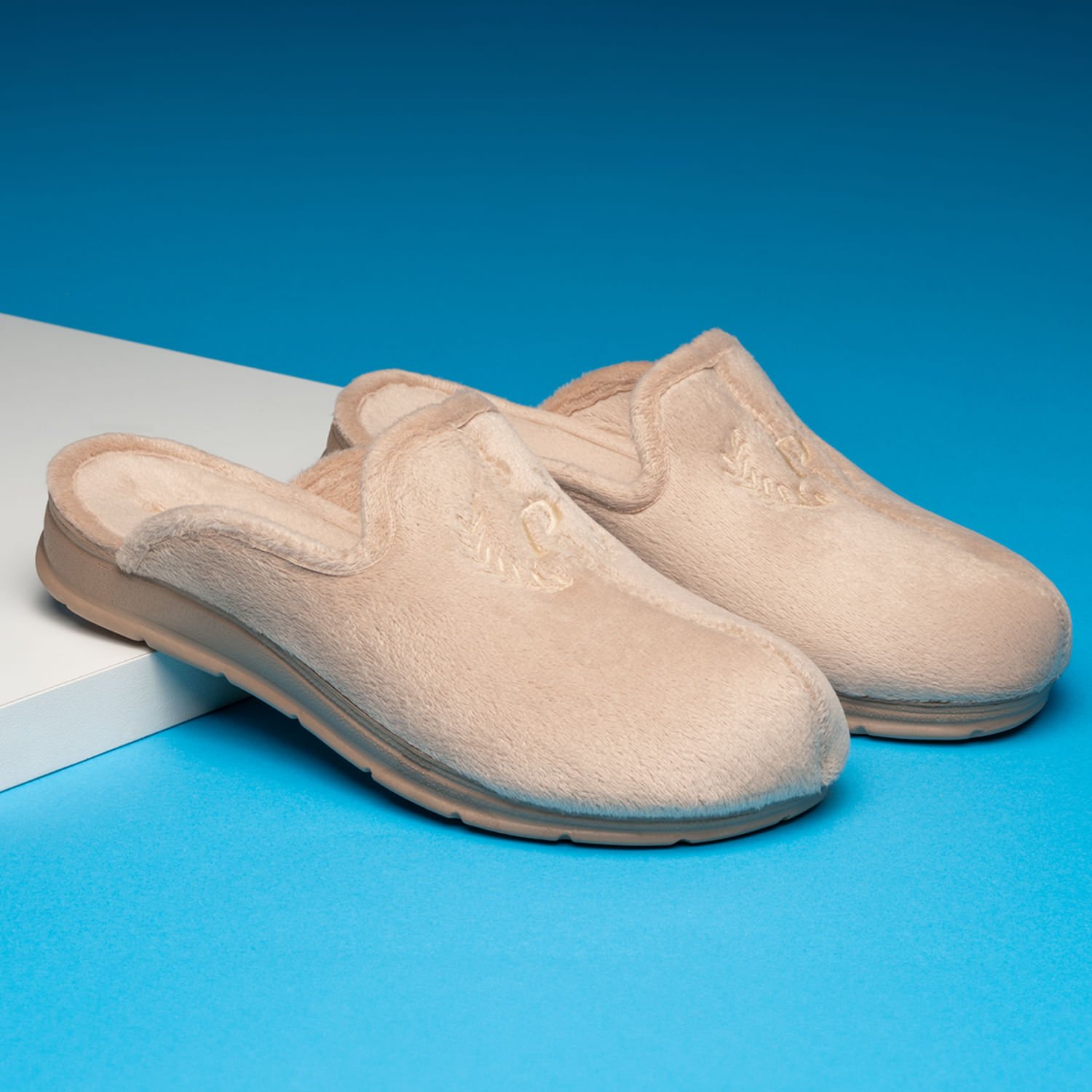 Pantufa Pegada Feminina em Tecido Blush 266012-01 Blush 2