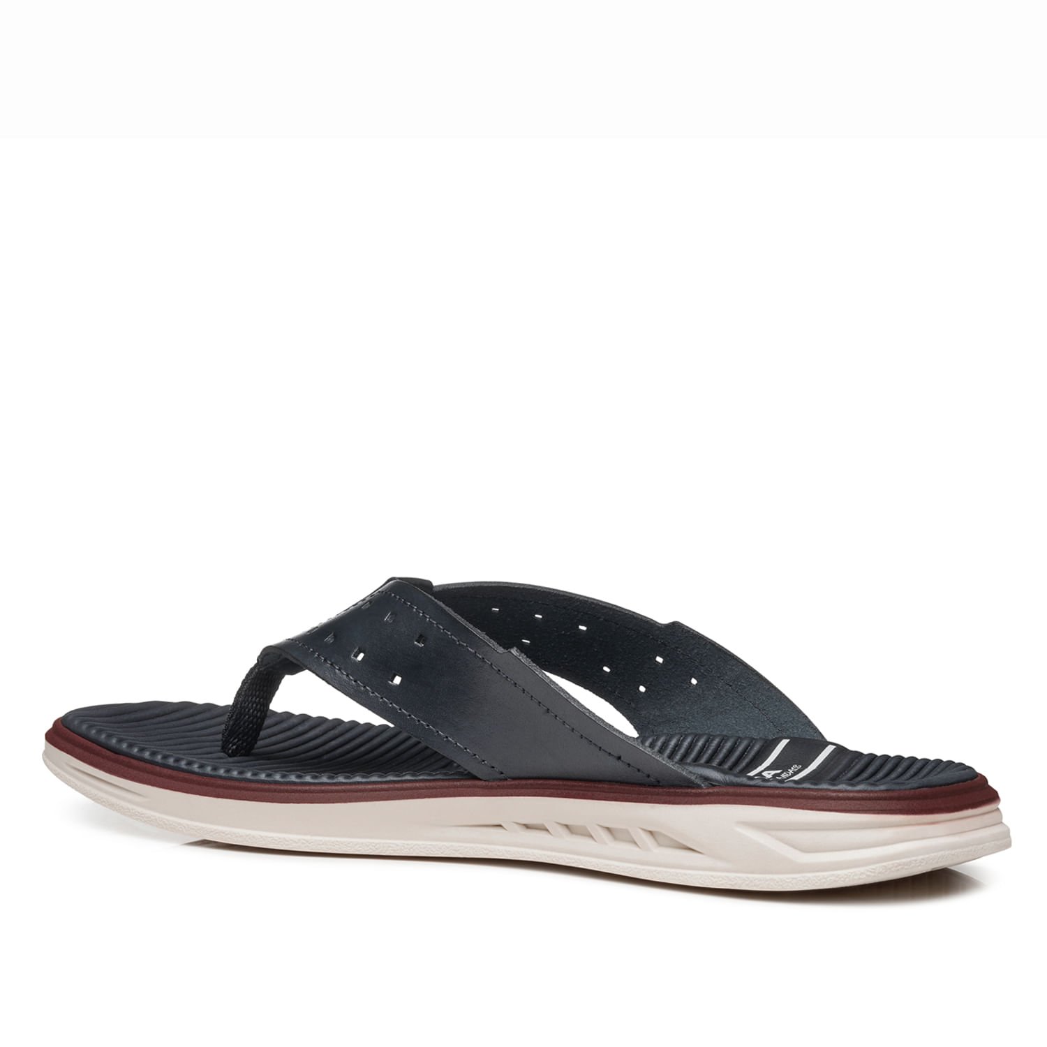 Chinelo Pegada Masculino em Couro Marinho 134652-04 Marinho 3
