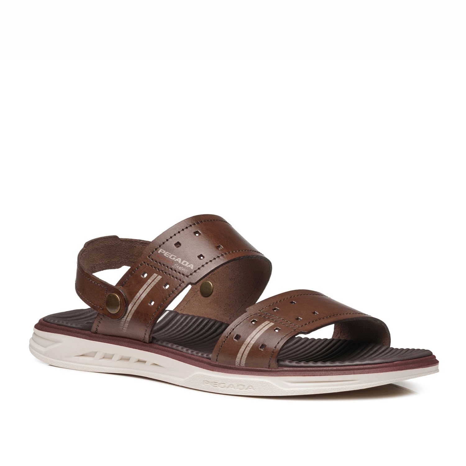 Sandália Pegada Masculino em Couro Pinhão 134653-01 Pinhão 3