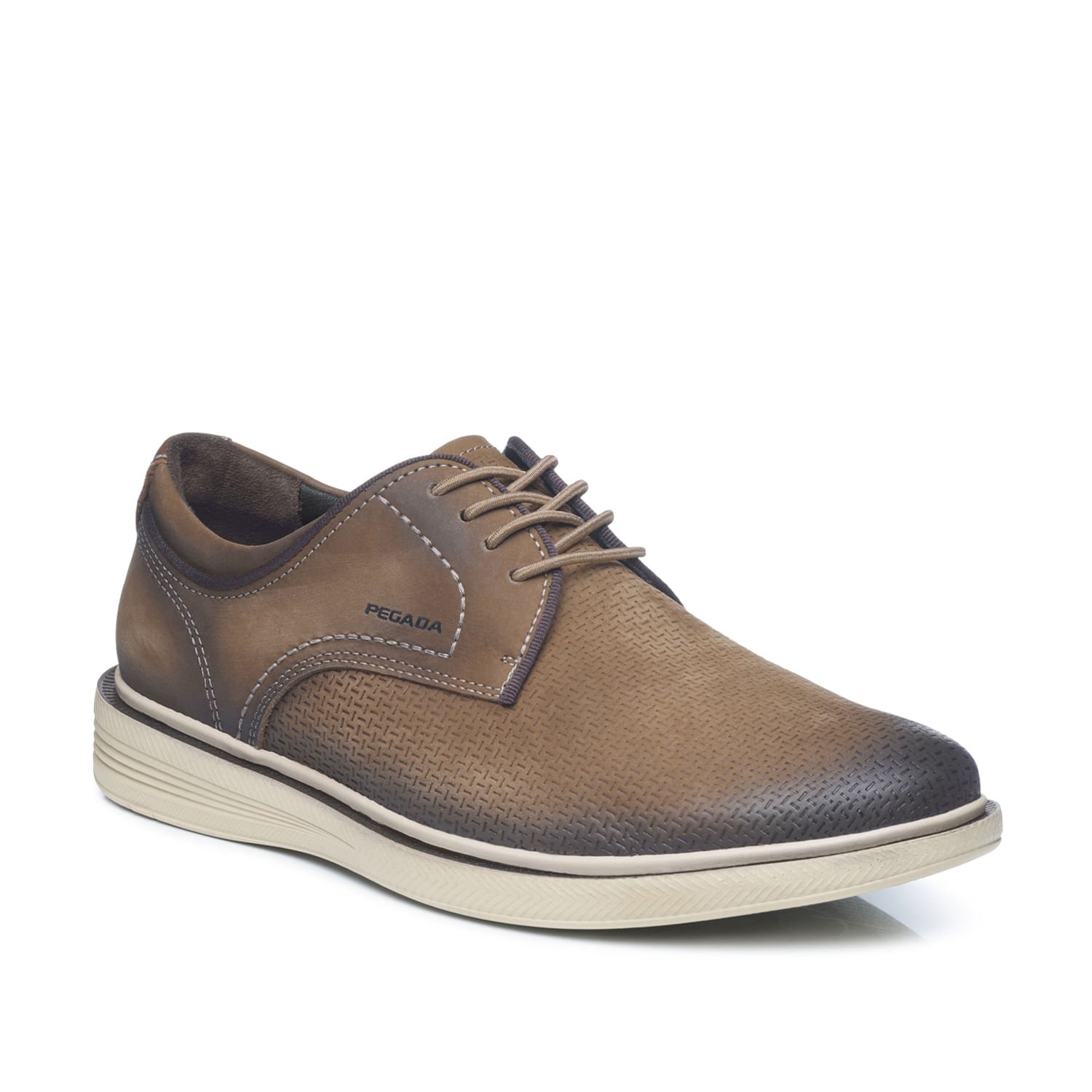 Sapato Casual Pegada Masculino em Couro Mascavo 126113-07 Mascavo 3