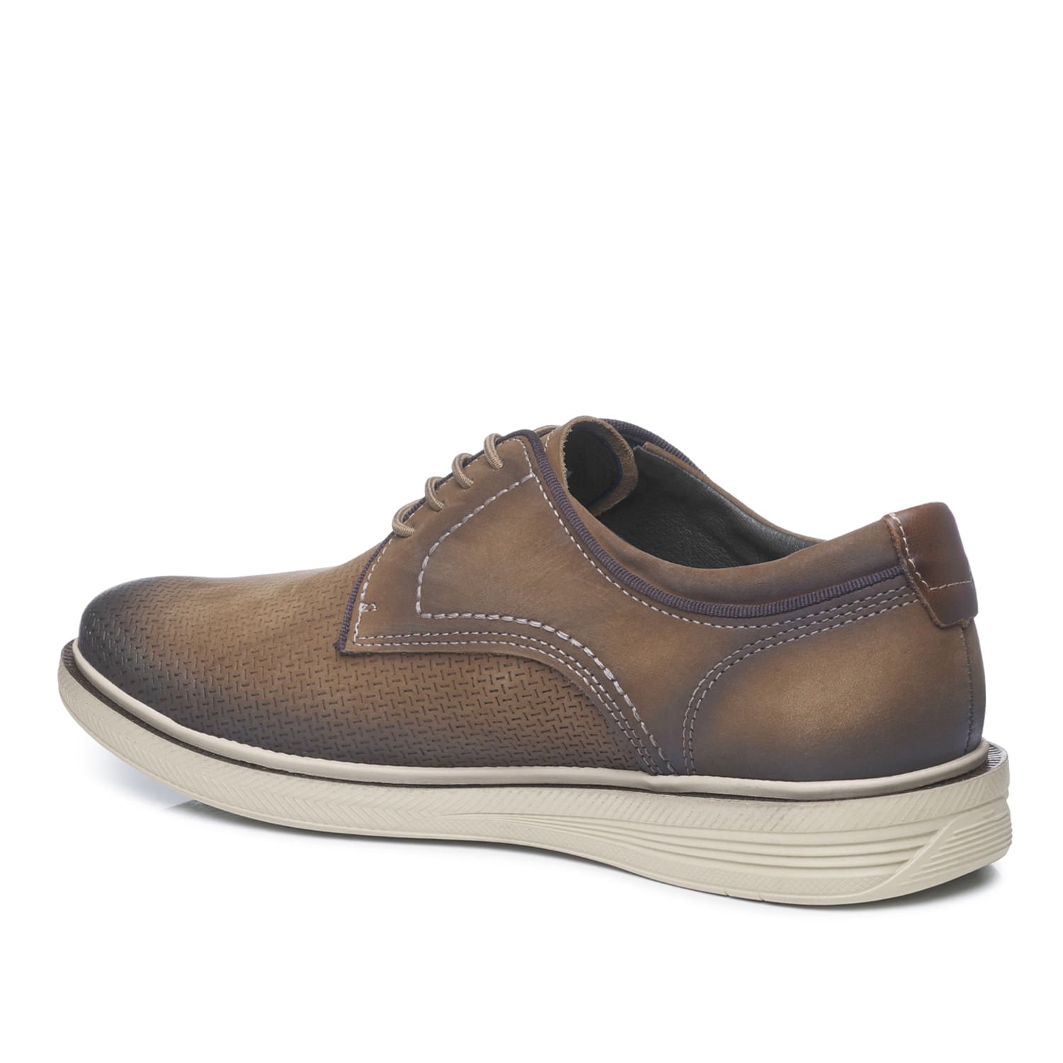Sapato Casual Pegada Masculino em Couro Mascavo 126113-07 Mascavo 4
