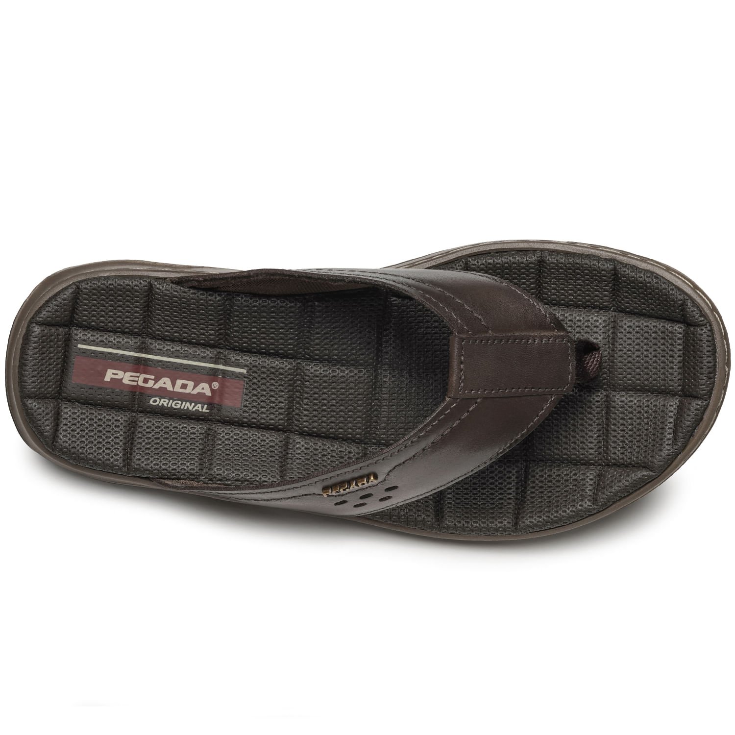 Chinelo Pegada Masculino em Couro Cravo 133235-02 Cravo 7