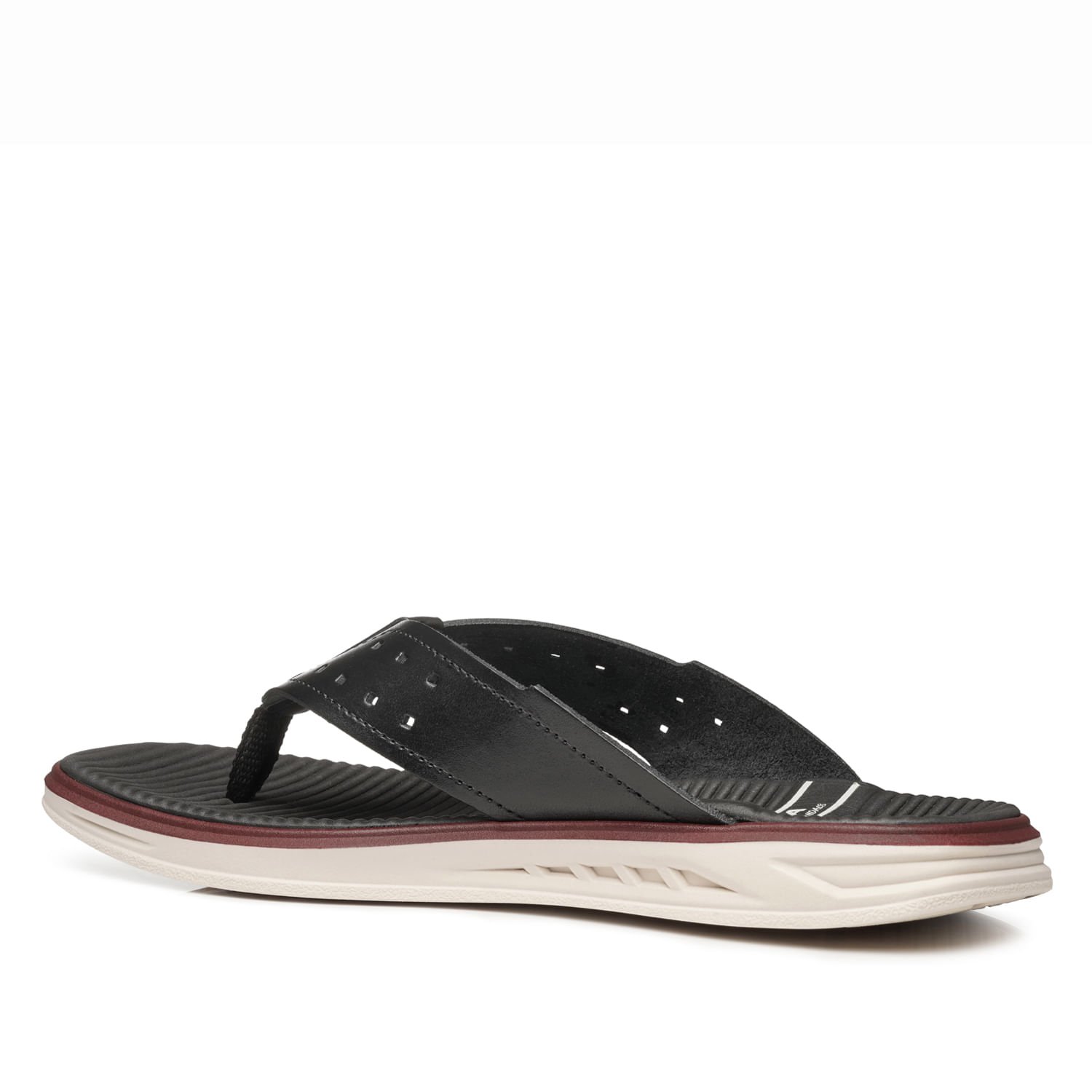 Chinelo Pegada Masculino em Couro Preto 134652-06 Preto 4