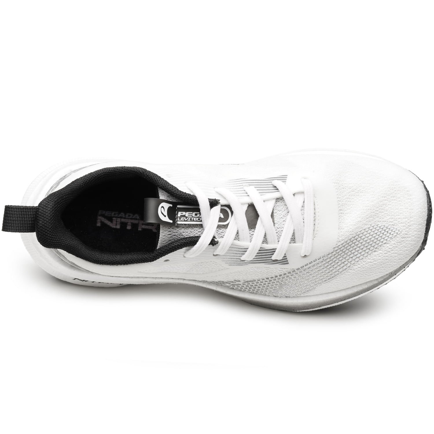 Tênis Esportivo Pegada Feminino em Tecido Off White 290802-01 Off White 6