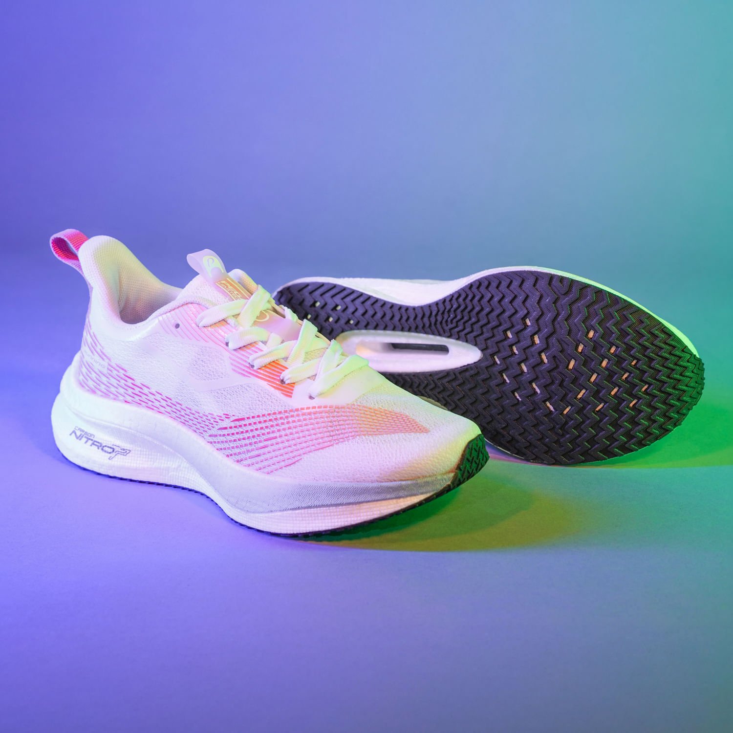 Tênis Esportivo Pegada Feminino em Tecido Off White 290802-03 Off White 2