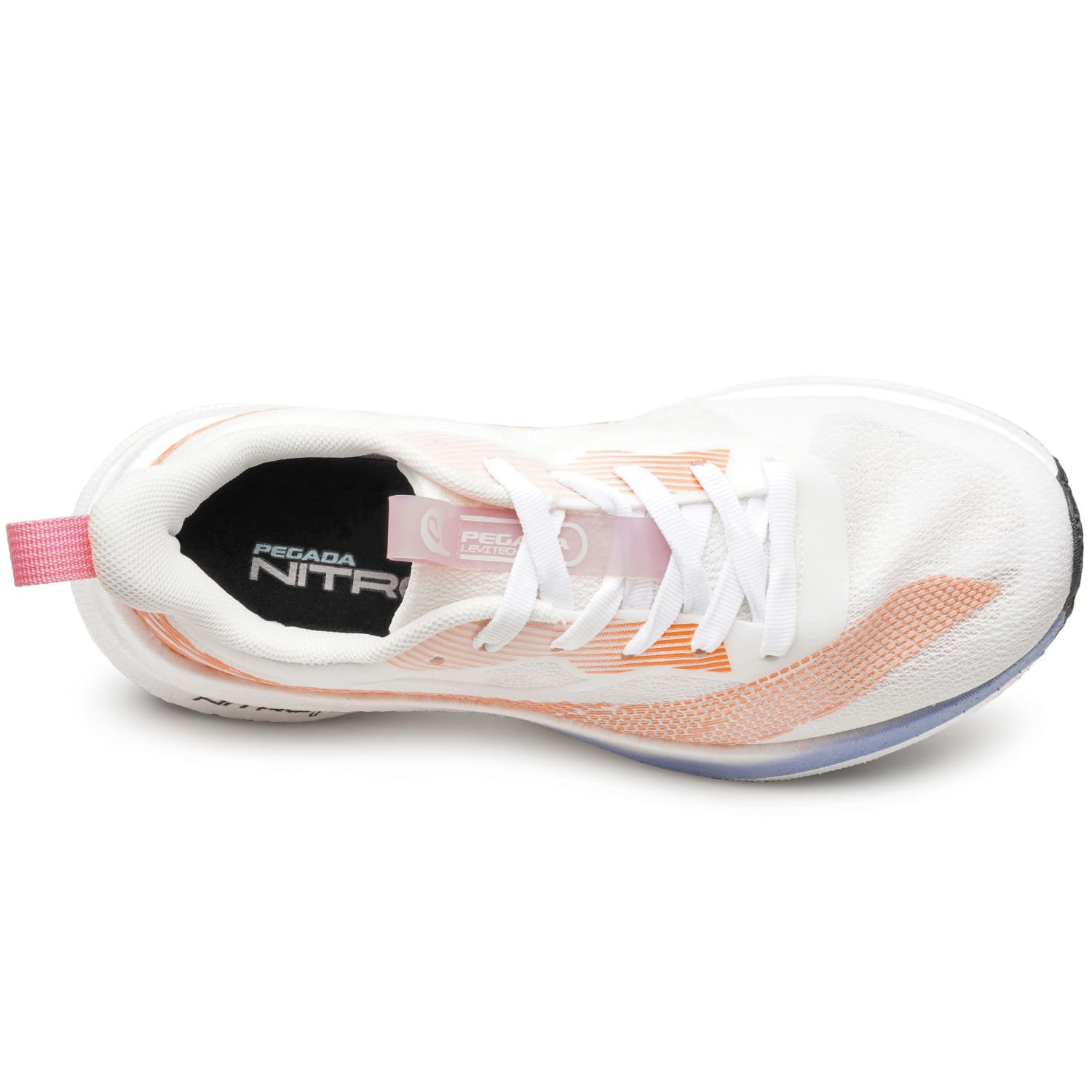 Tênis Esportivo Pegada Feminino em Tecido Off White 290802-03 Off White 7