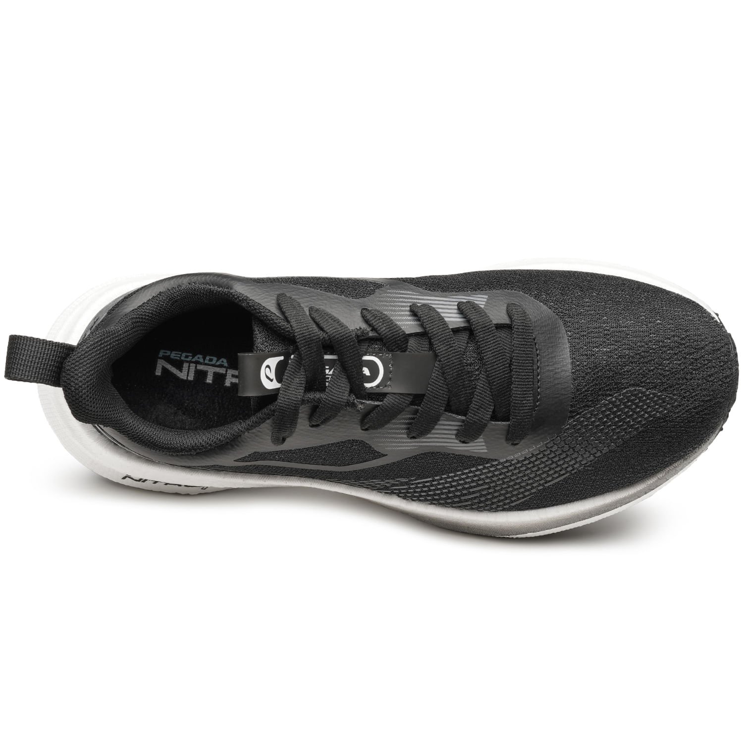 Tênis Esportivo Pegada Feminino em Tecido Preto 290802-04 Preto 6