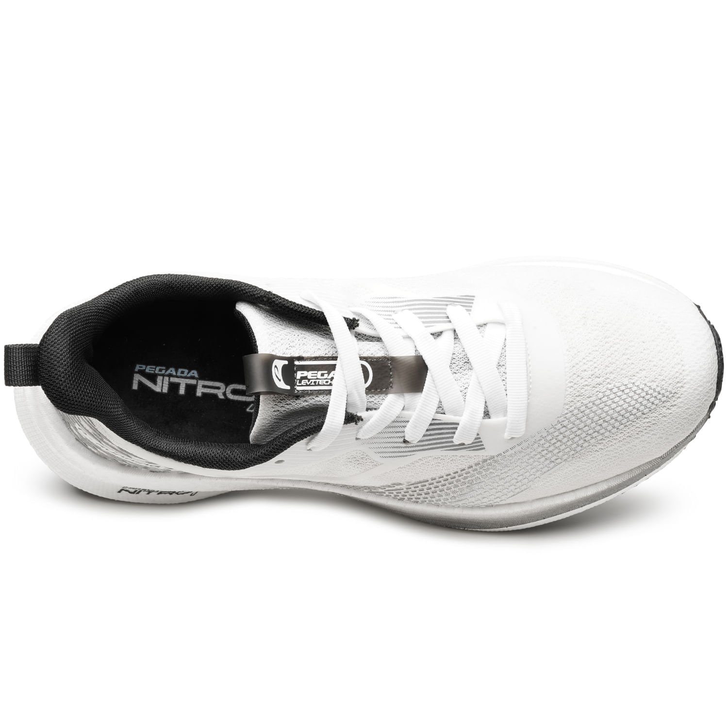 Tênis Esportivo Pegada Masculino em Tecido Off White 190802-01 Off White 6