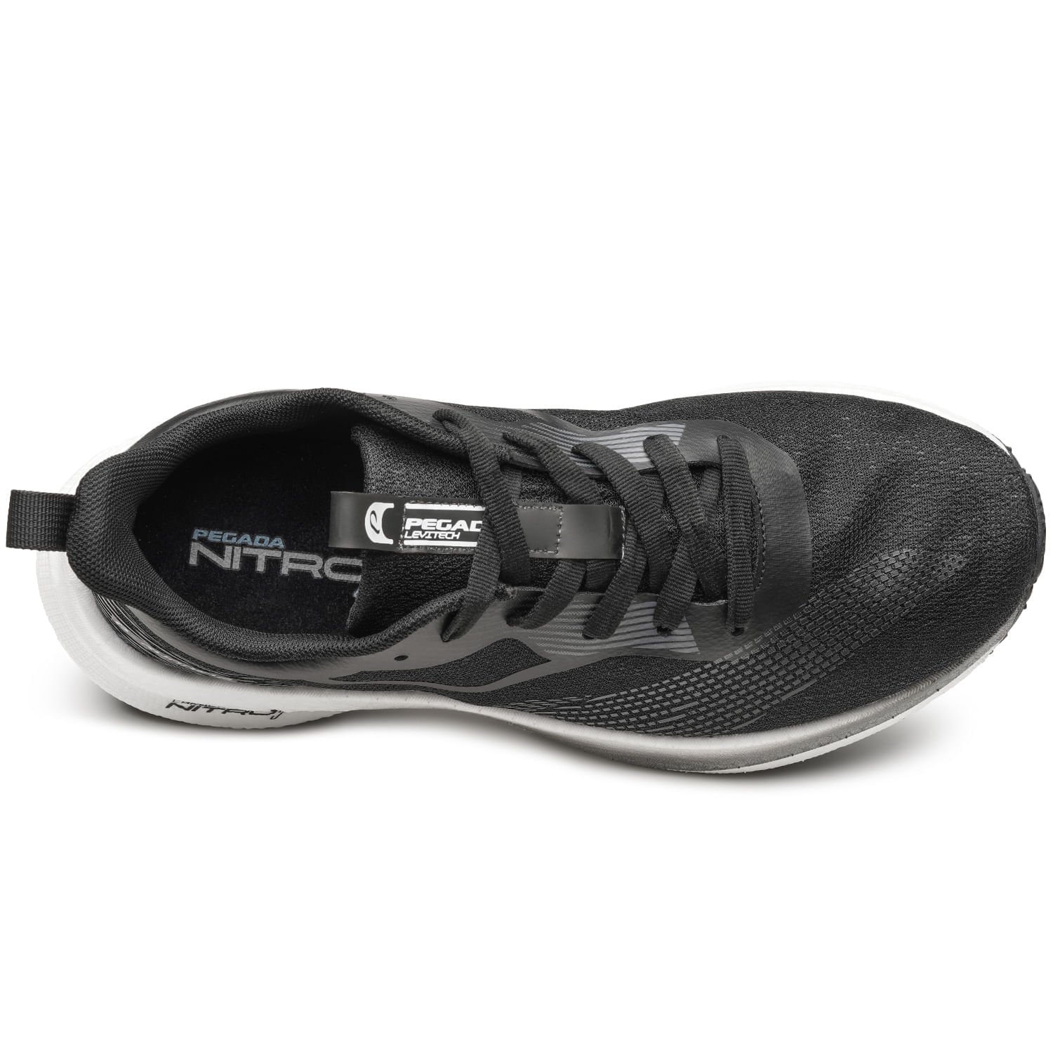 Tênis Esportivo Pegada Masculino em Tecido Preto 190802-04 Preto 7