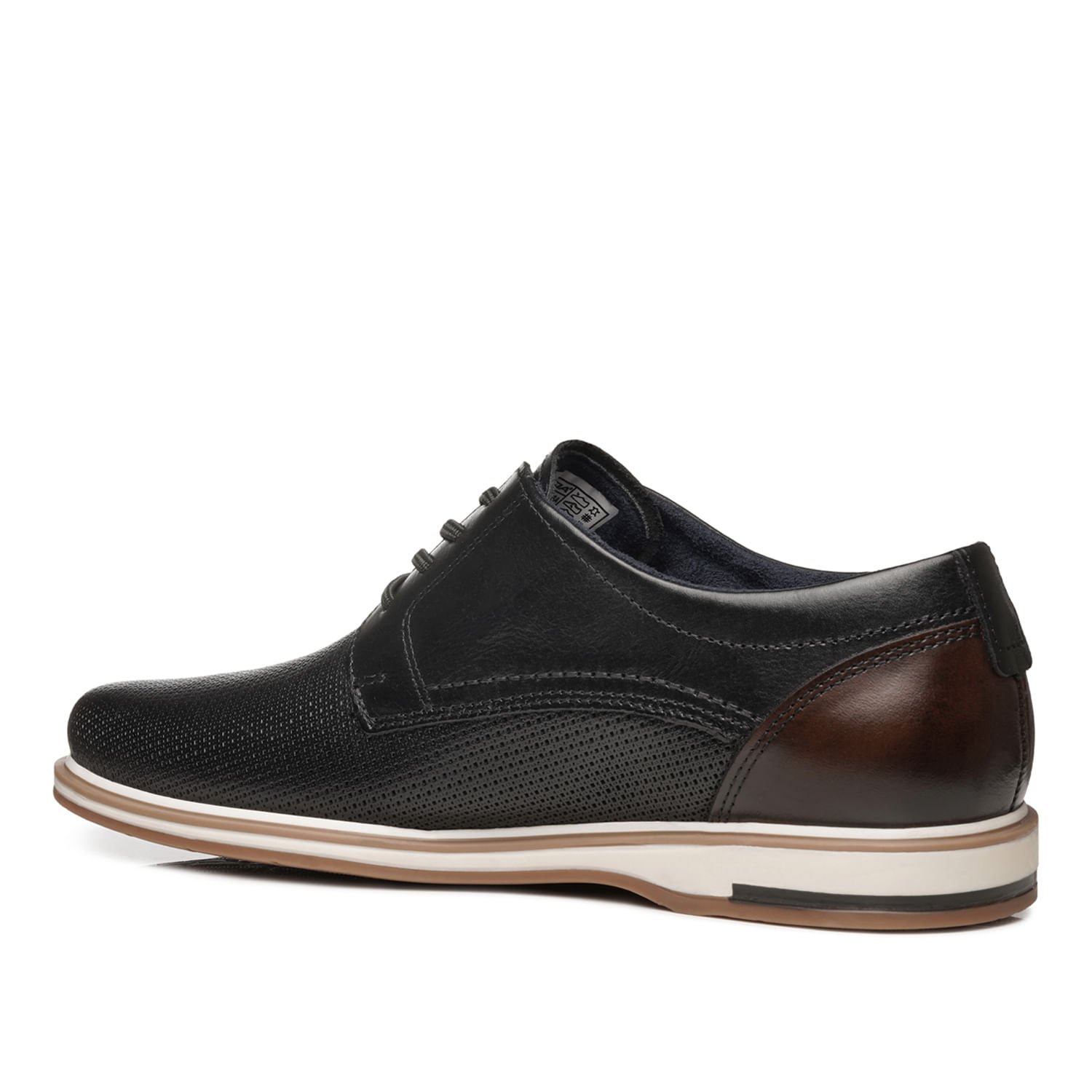 Sapato Casual Pegada Masculino em Couro Preto 125113-01 Preto 4