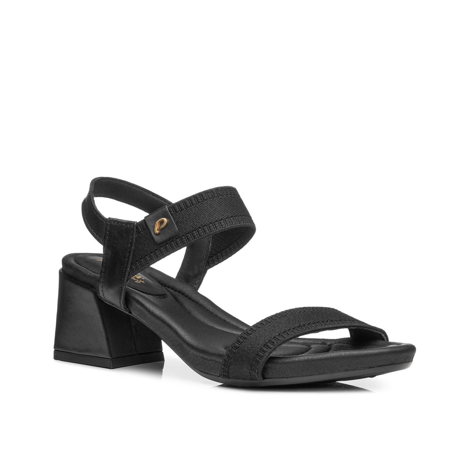 Sandália Pegada Feminina em Elástico Preto 234301-04 Preto 2