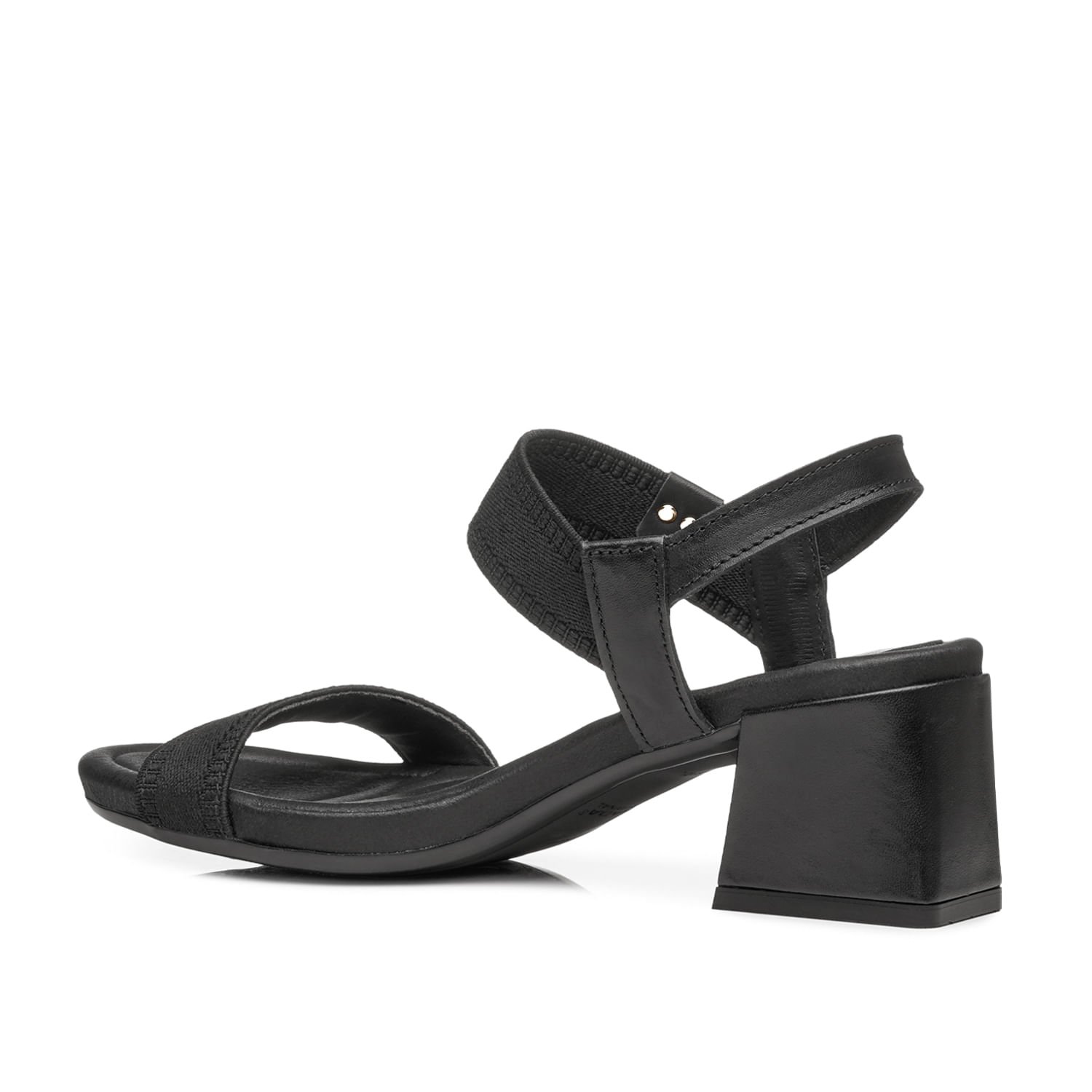 Sandália Pegada Feminina em Elástico Preto 234301-04 Preto 3