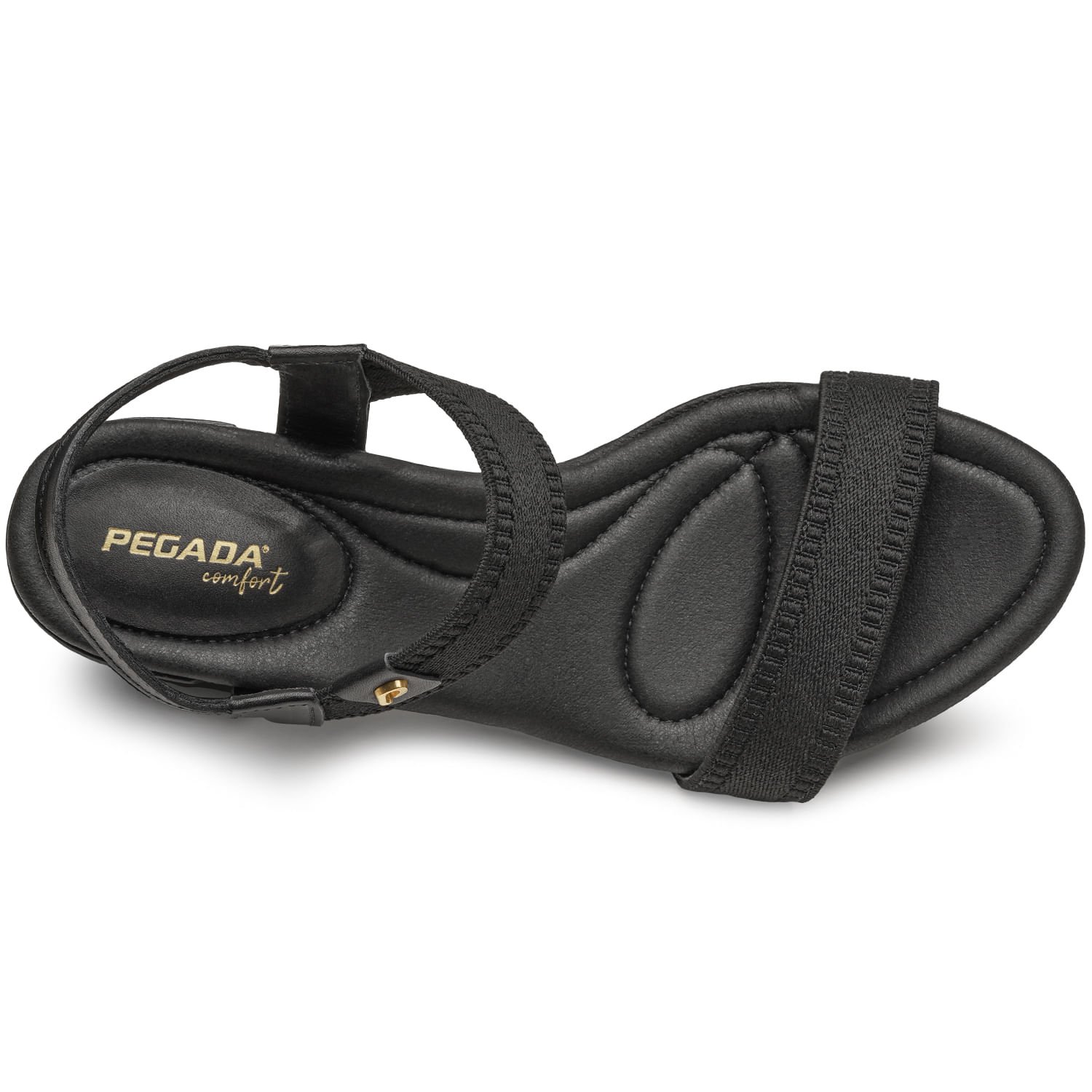 Sandália Pegada Feminina em Elástico Preto 234301-04 Preto 5