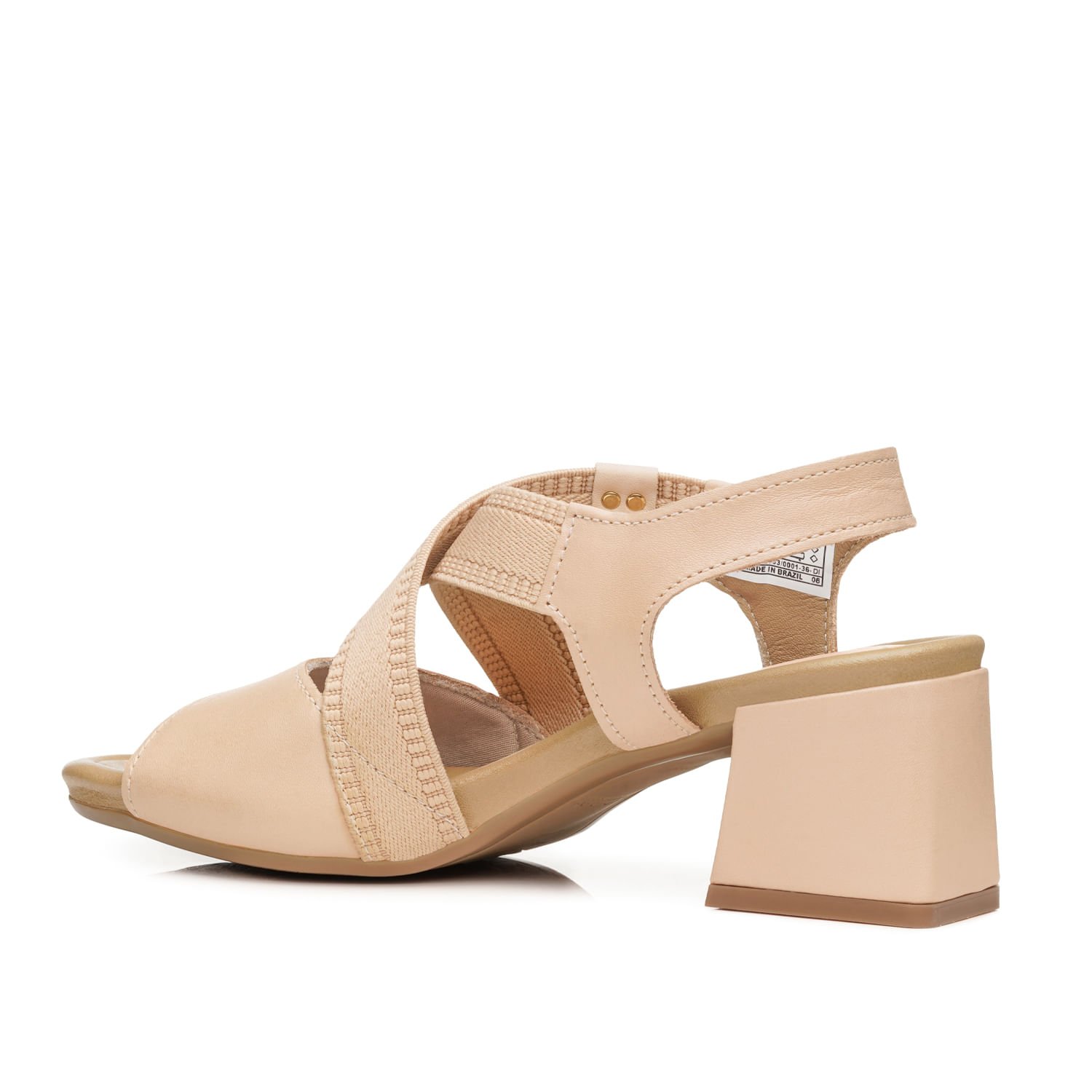 Sandália Pegada Feminina em Couro Blush 234303-02 Blush 3