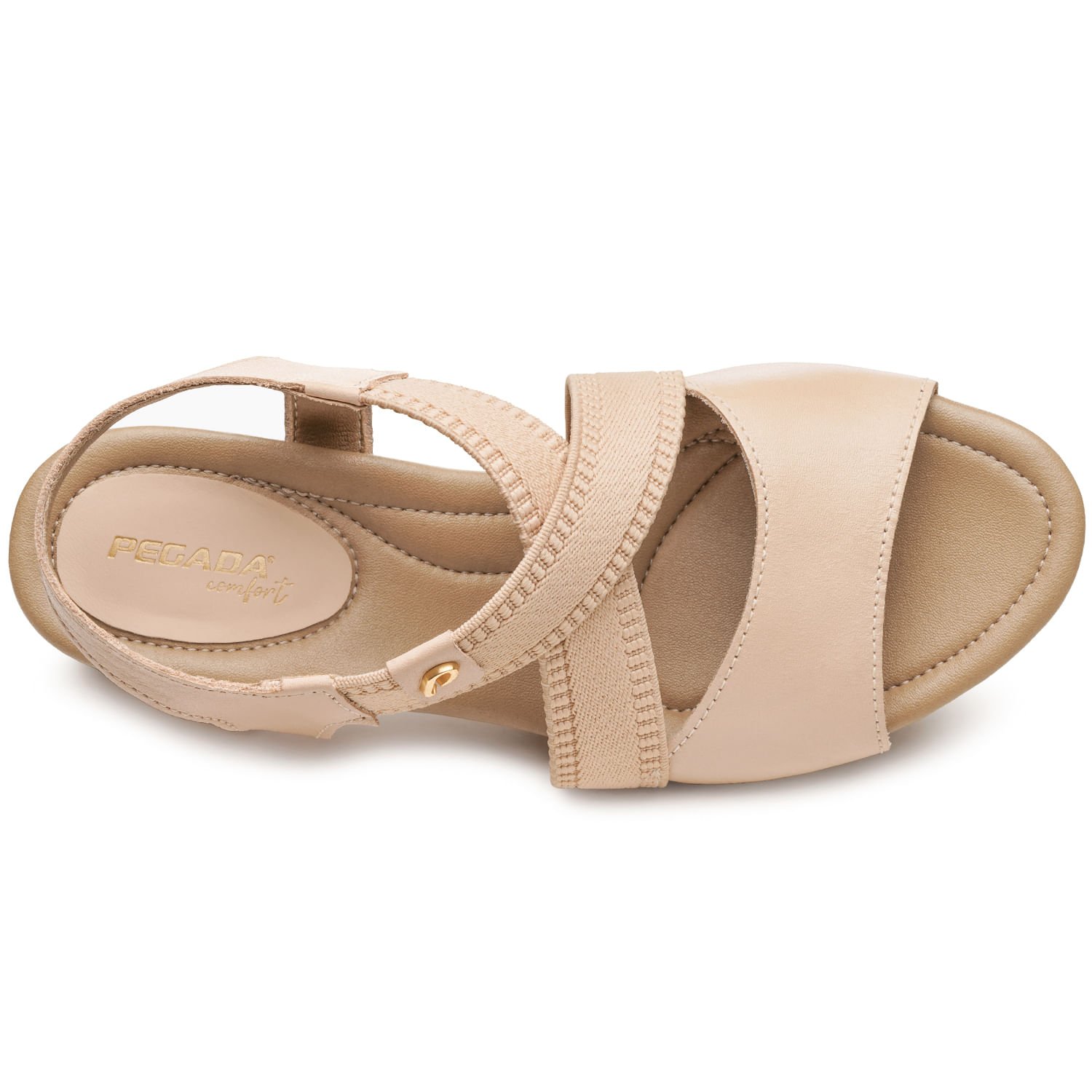 Sandália Pegada Feminina em Couro Blush 234303-02 Blush 5