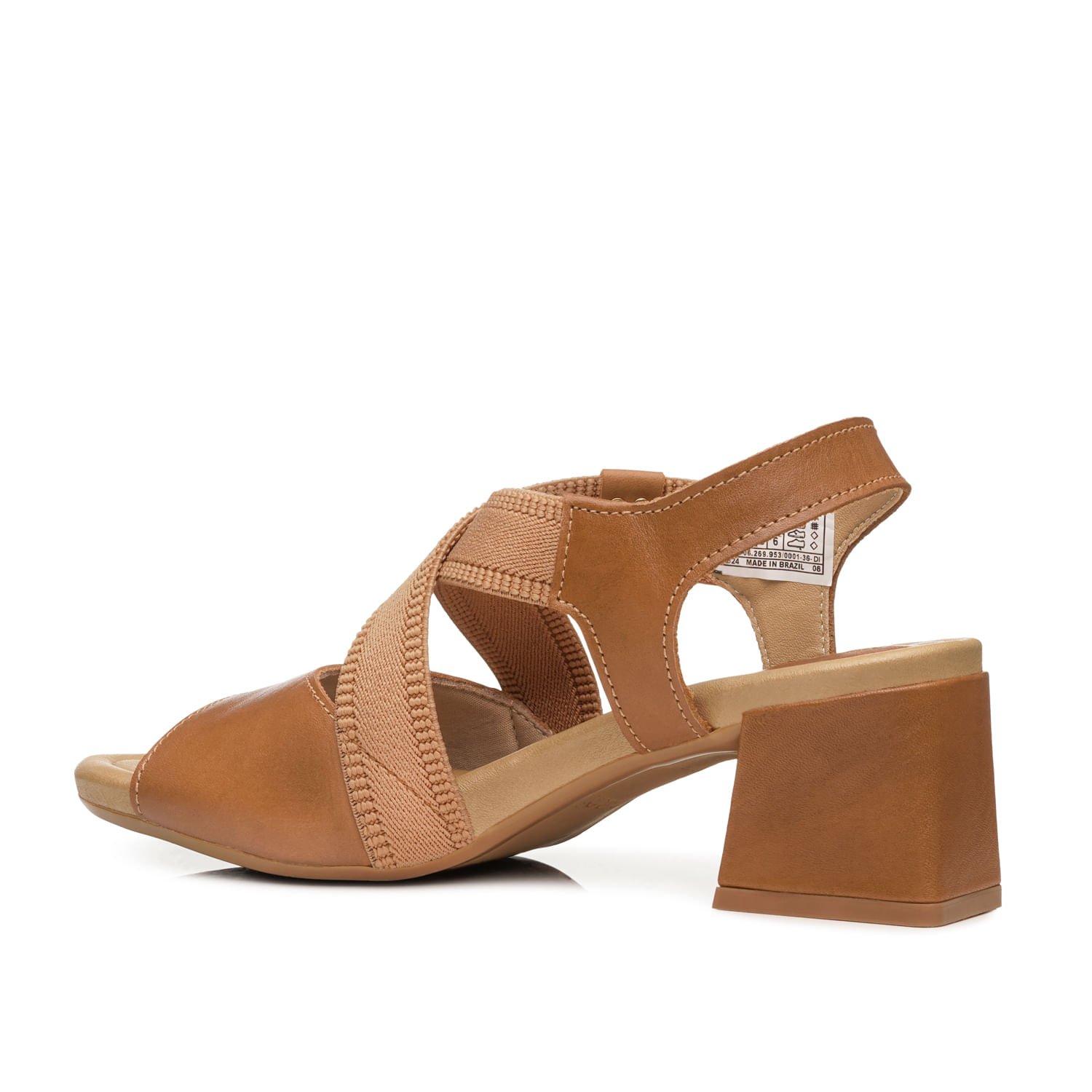 Sandália Pegada Feminina em Couro Camel 234303-03 Camel 3