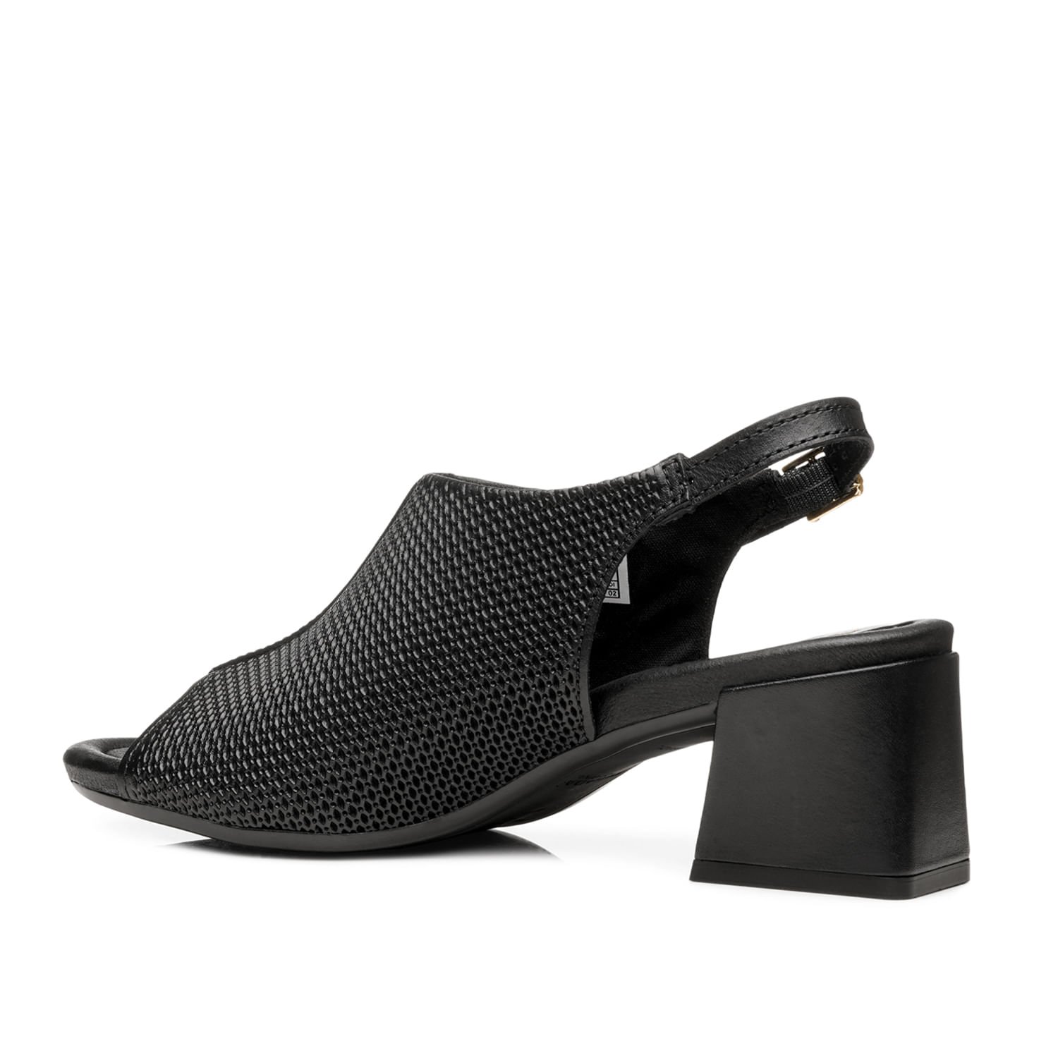 Sandália Pegada Feminina em Couro Preto 234305-03 Preto 3