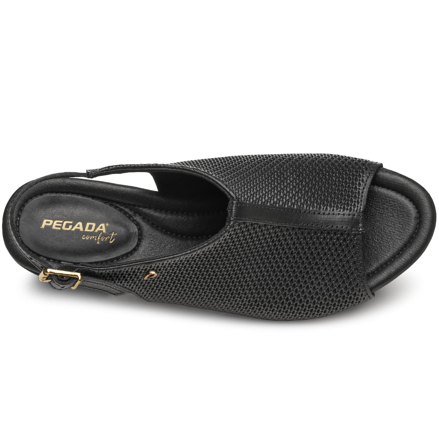 Sandália Pegada Feminina em Couro Preto 234305-03 Preto 5