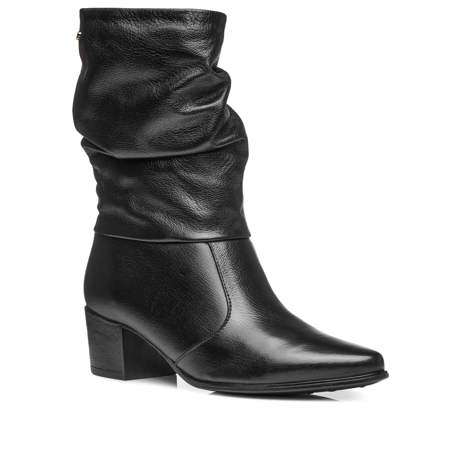 Bota Pegada Feminina em Couro Preto 280901-02 Preto 2
