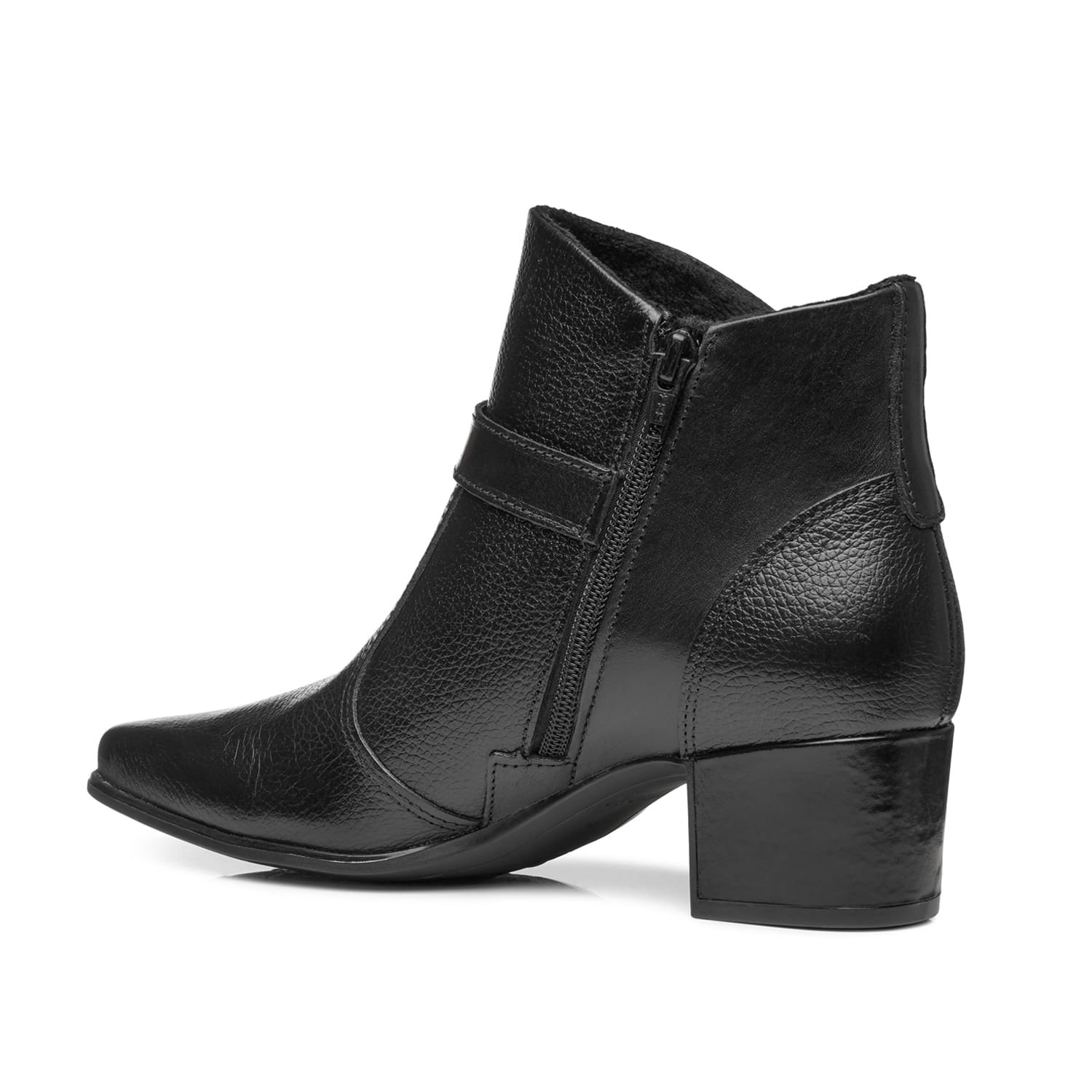 Bota Pegada Feminina em Couro Preto 280902-06 Preto 3