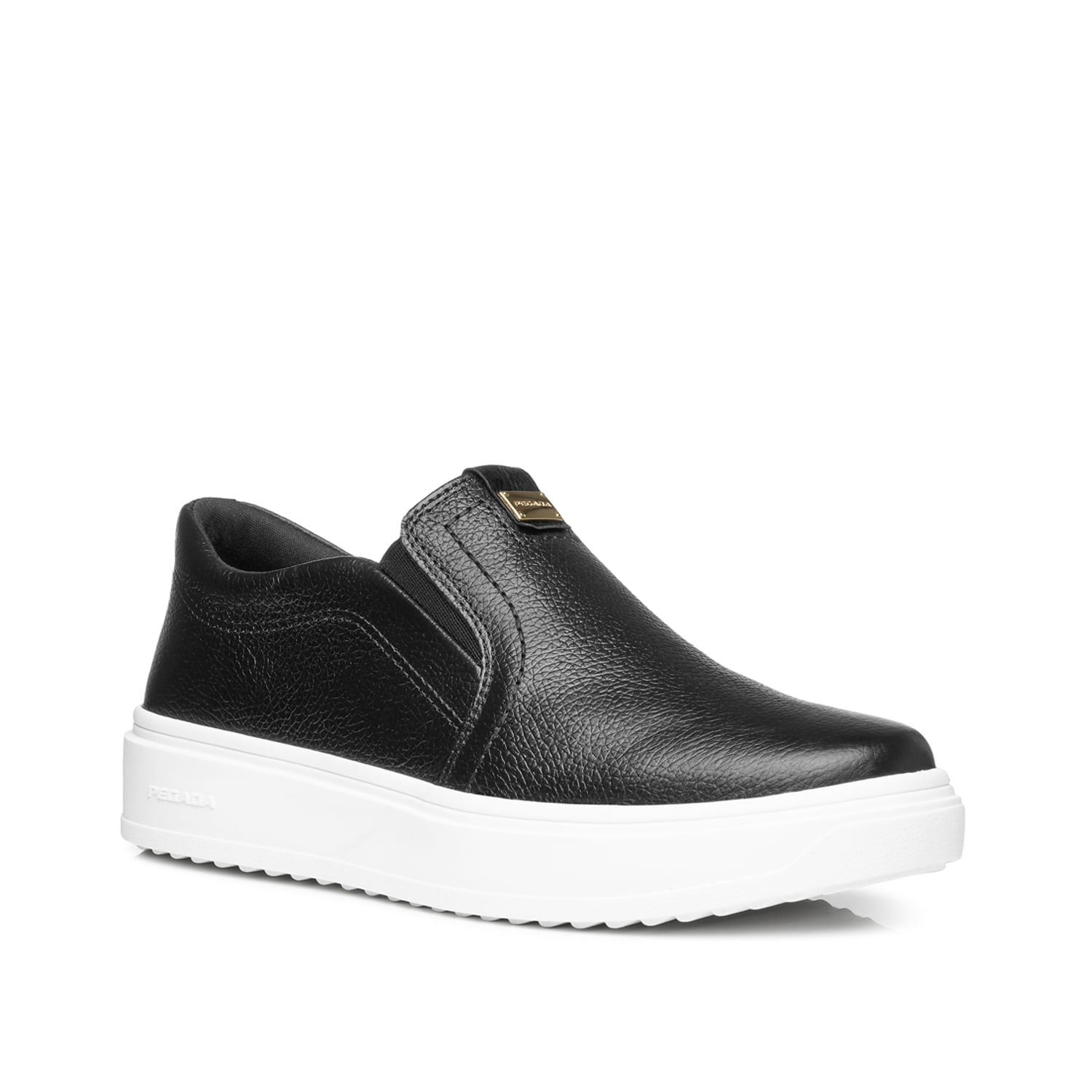 Tênis Pegada Feminino em Couro Preto 211304-07 Preto 2