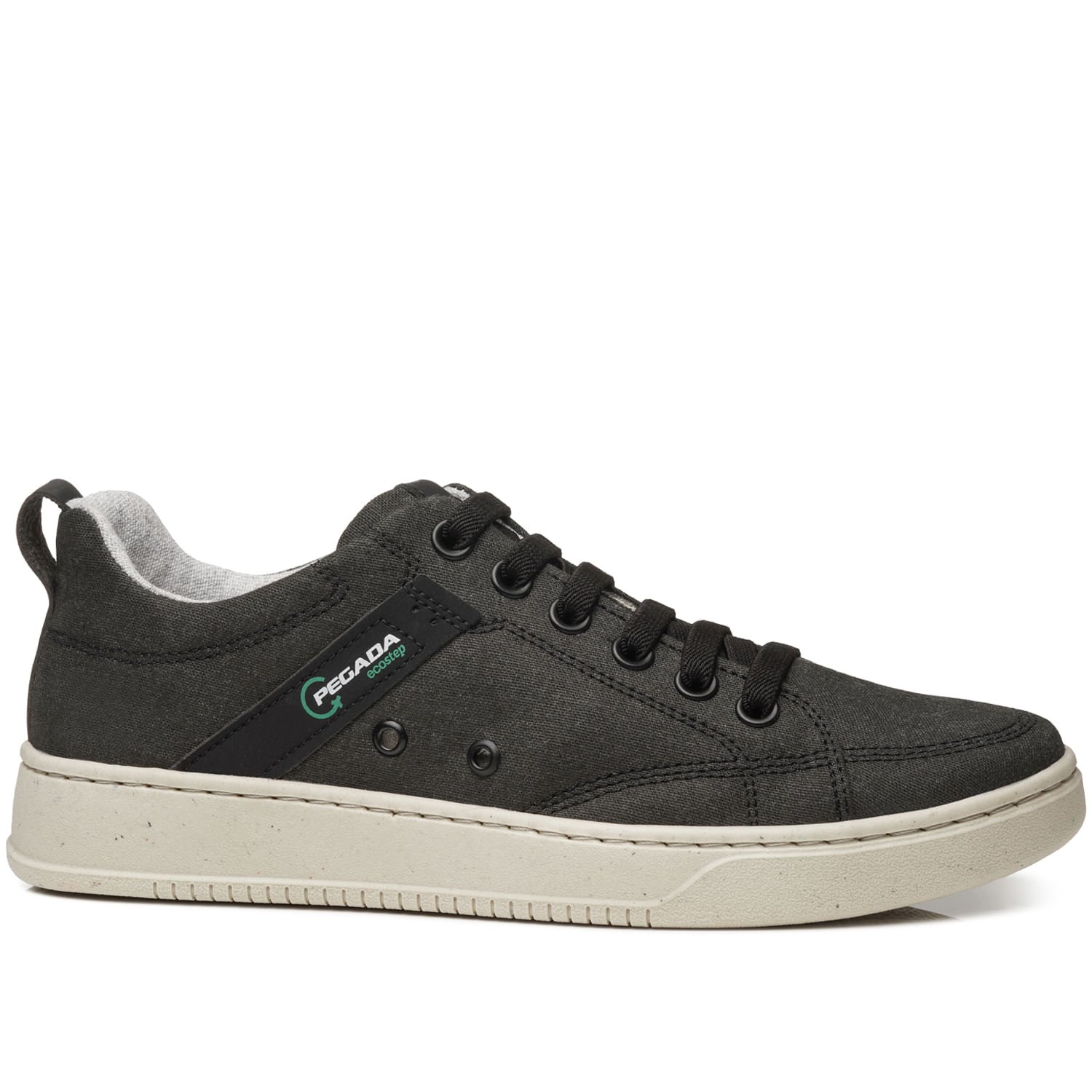 Tênis Casual Pegada Masculino em Tecido Preto 171951-02