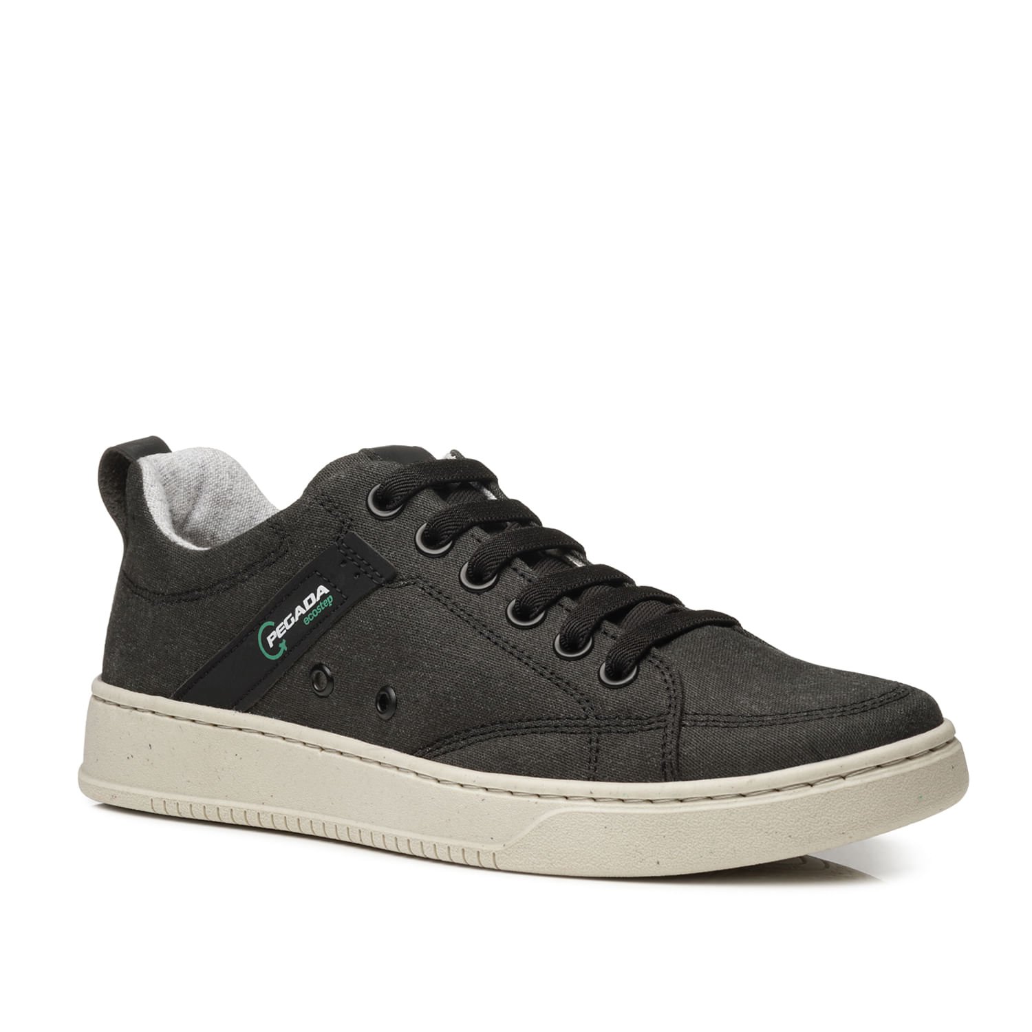 Tênis Casual Pegada Masculino em Tecido Preto 171951-02 Preto 3