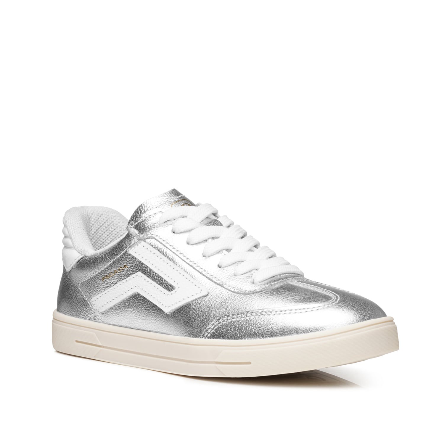 Tênis Pegada Feminino em Couro Prata 211154-09 Prata 3