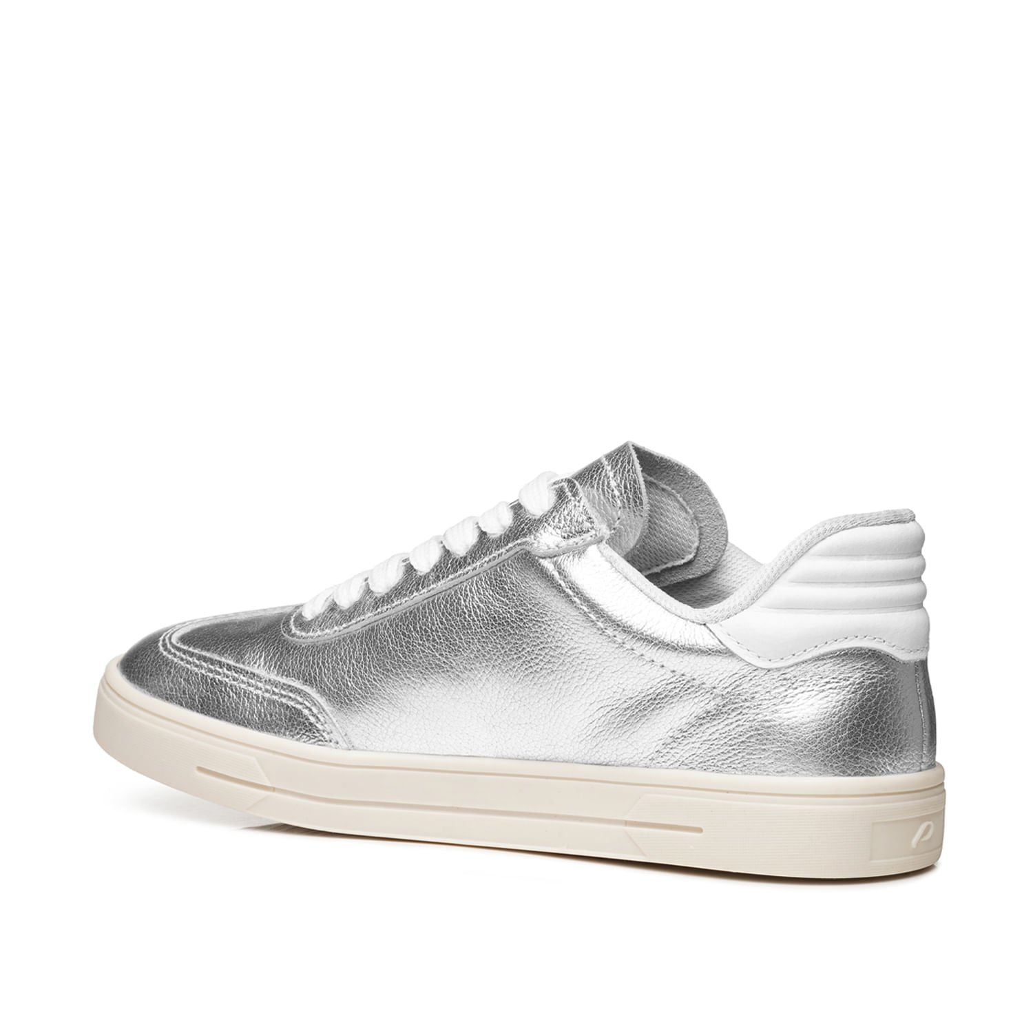 Tênis Pegada Feminino em Couro Prata 211154-09 Prata 4