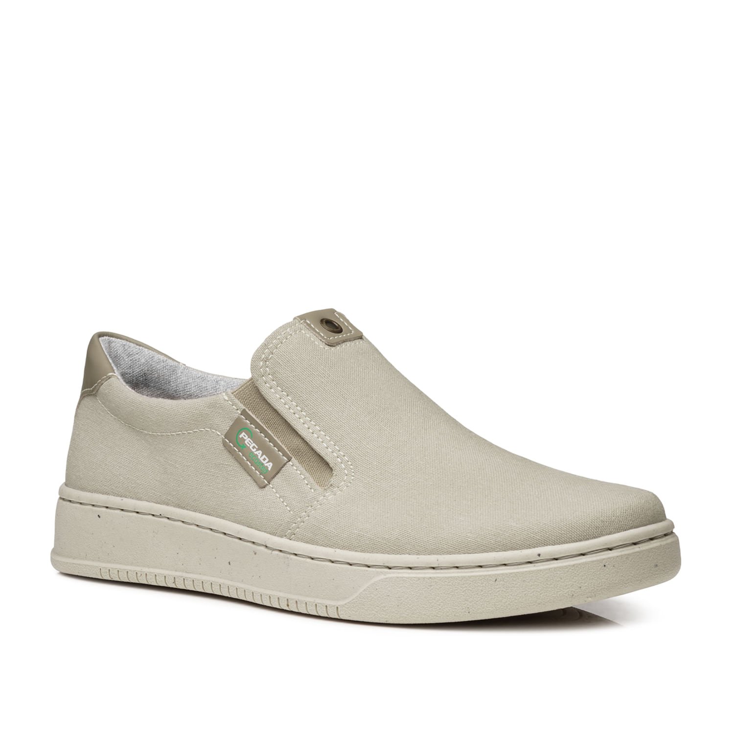 Tênis Casual Pegada Masculino em Tecido Areia 171954-01 Areia 3