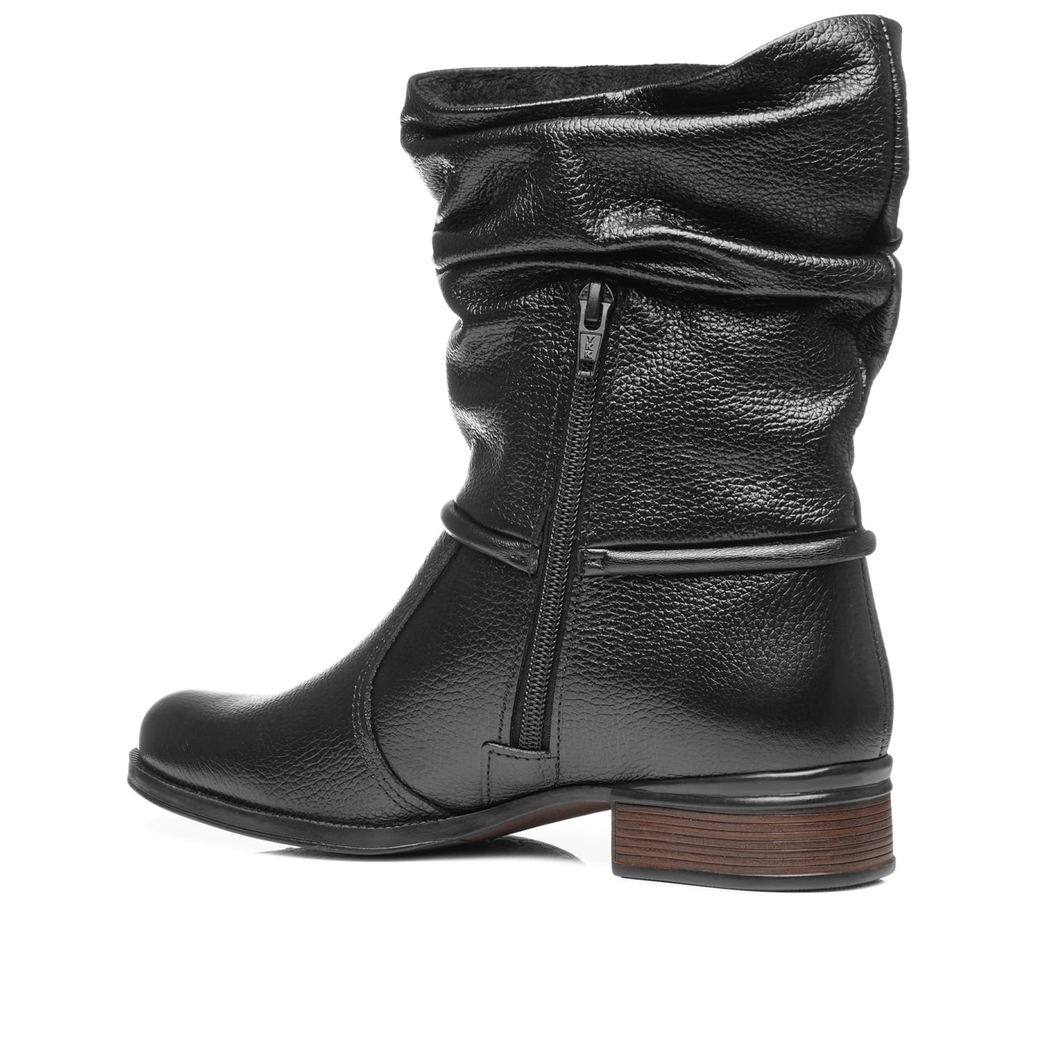 Bota Pegada Feminina em Couro Preto 282012-02 Preto 4