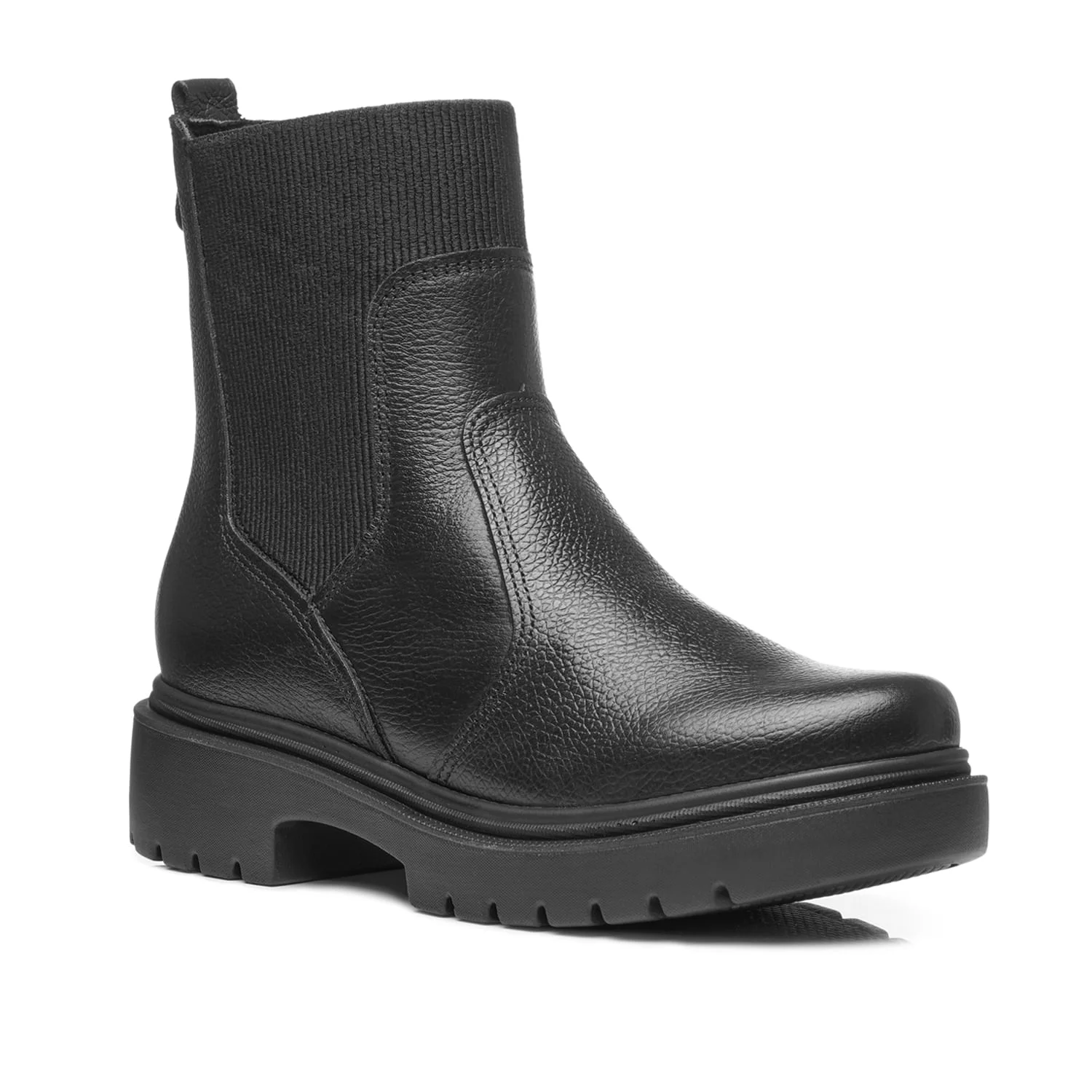 Bota Pegada Feminina em Couro Preto 282407-04 Preto 2