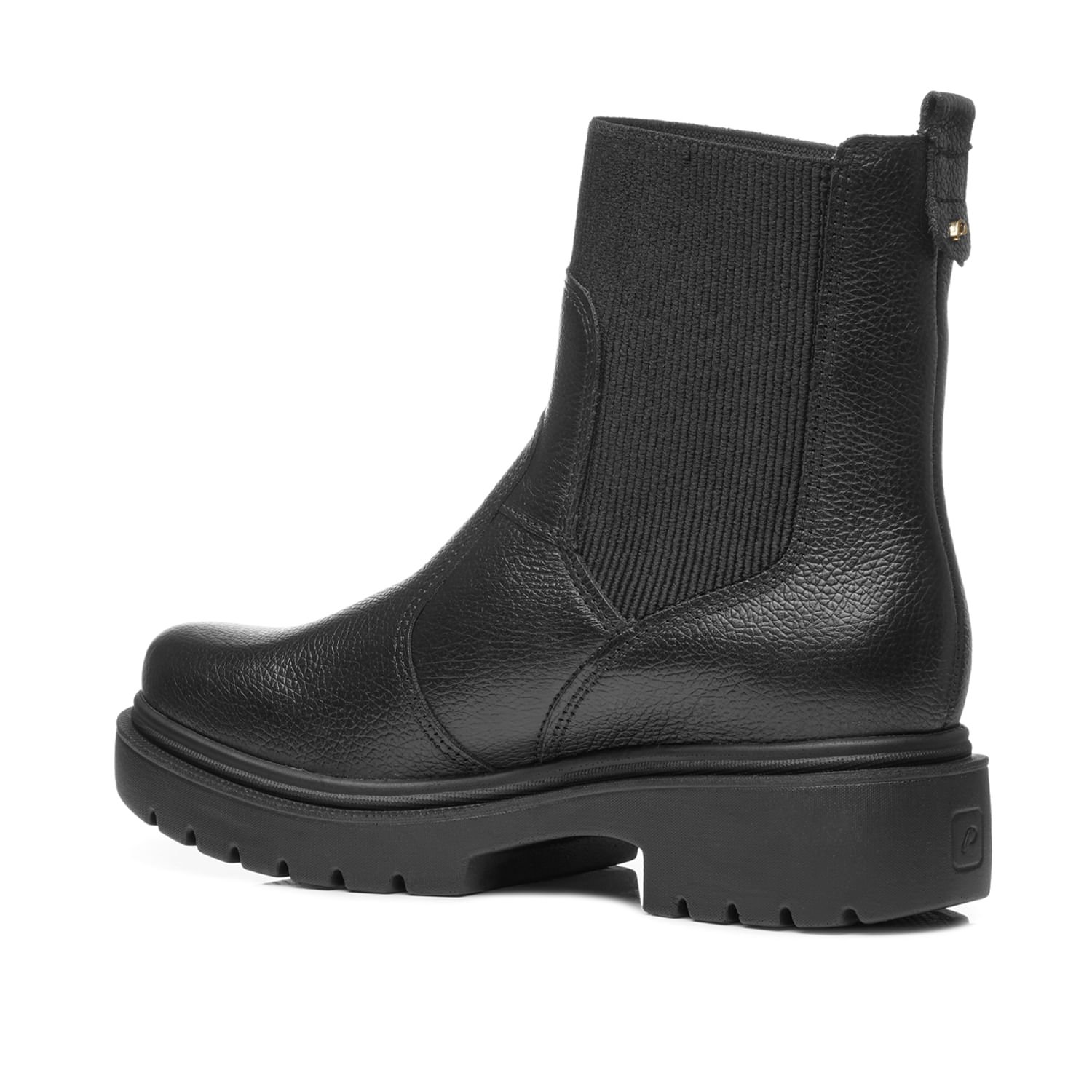 Bota Pegada Feminina em Couro Preto 282407-04 Preto 3